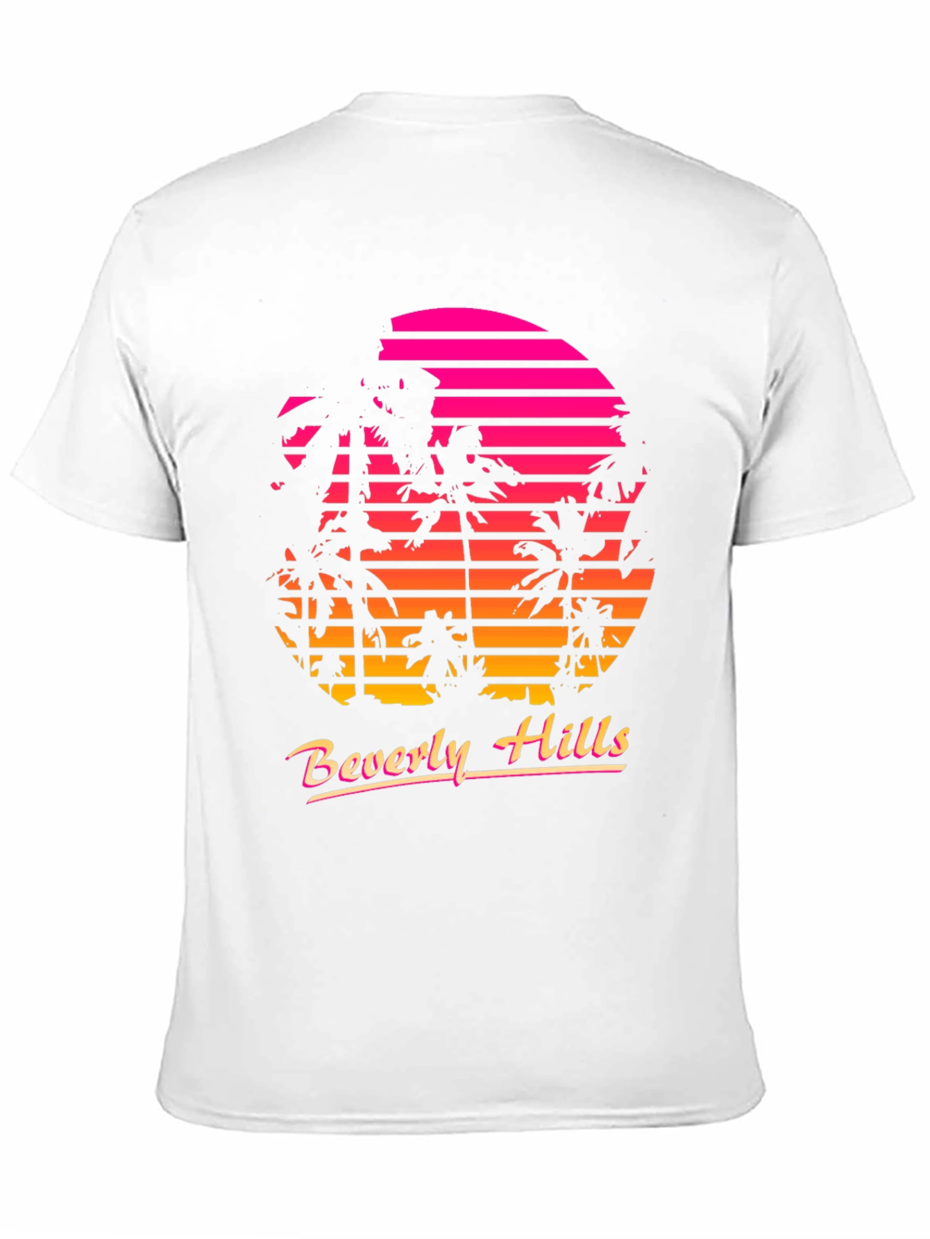 Retro Beverly Hills Palm Sunset T-Shirt