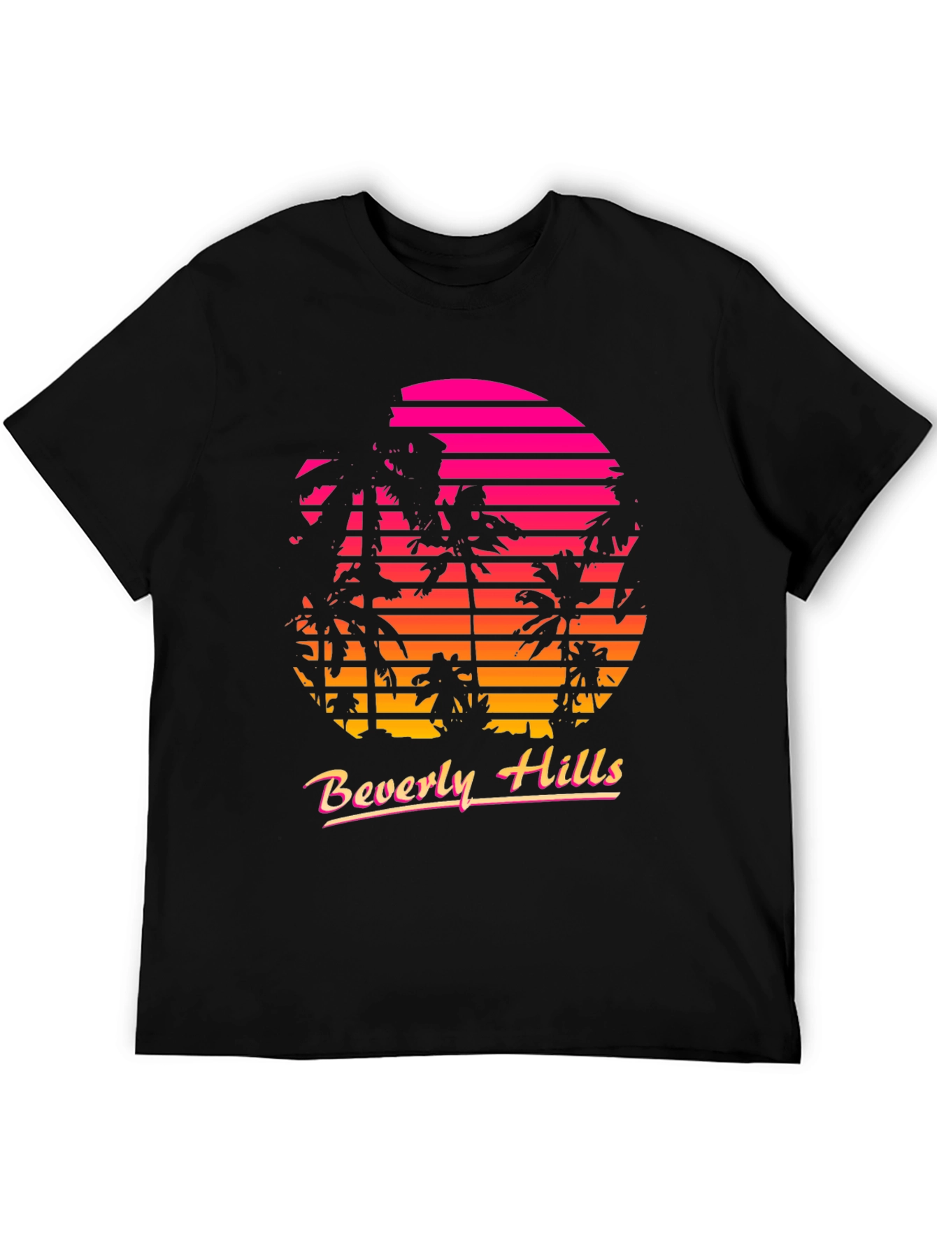 Retro Beverly Hills Palm Sunset T-Shirt