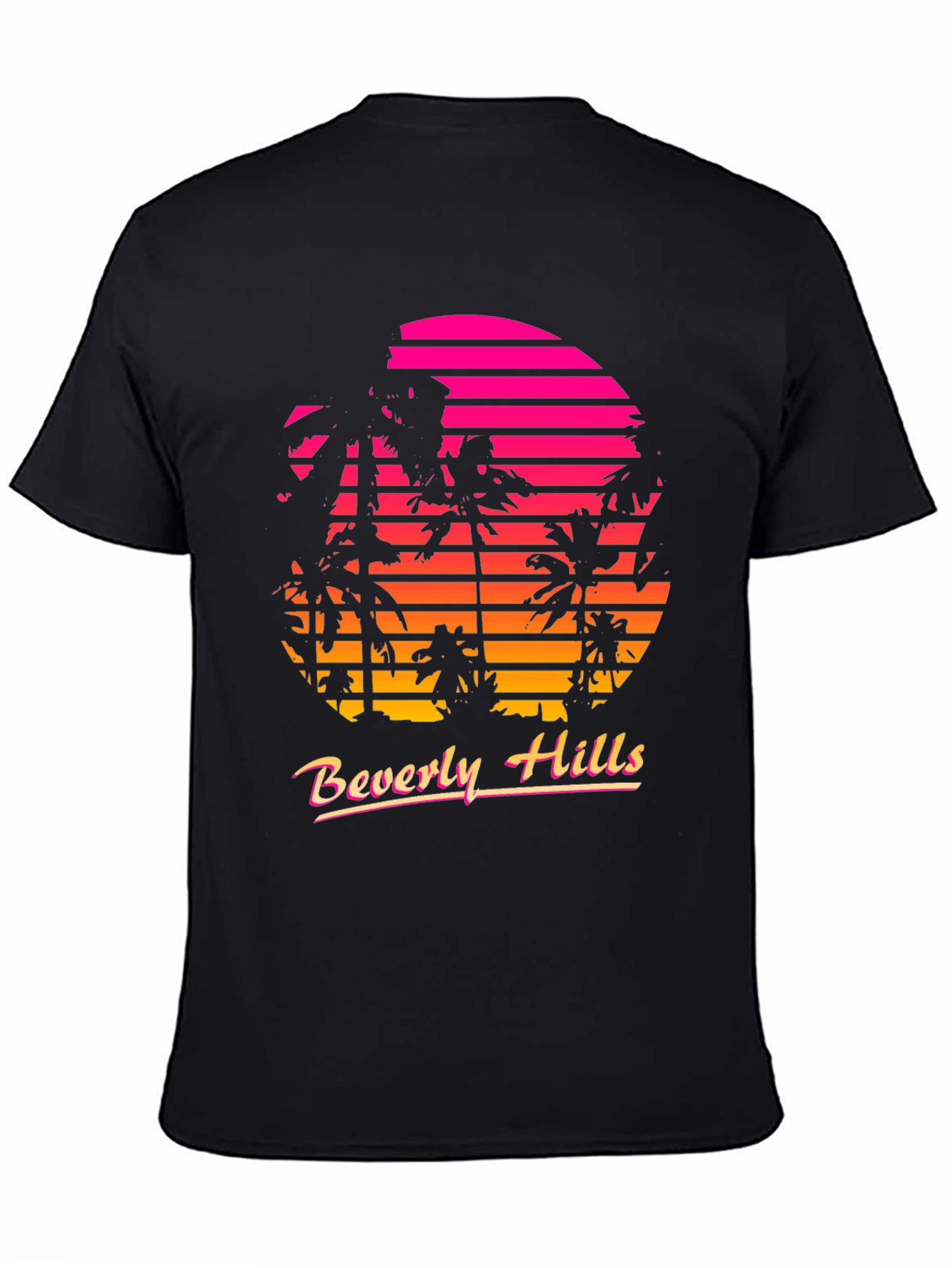 Retro Beverly Hills Palm Sunset T-Shirt