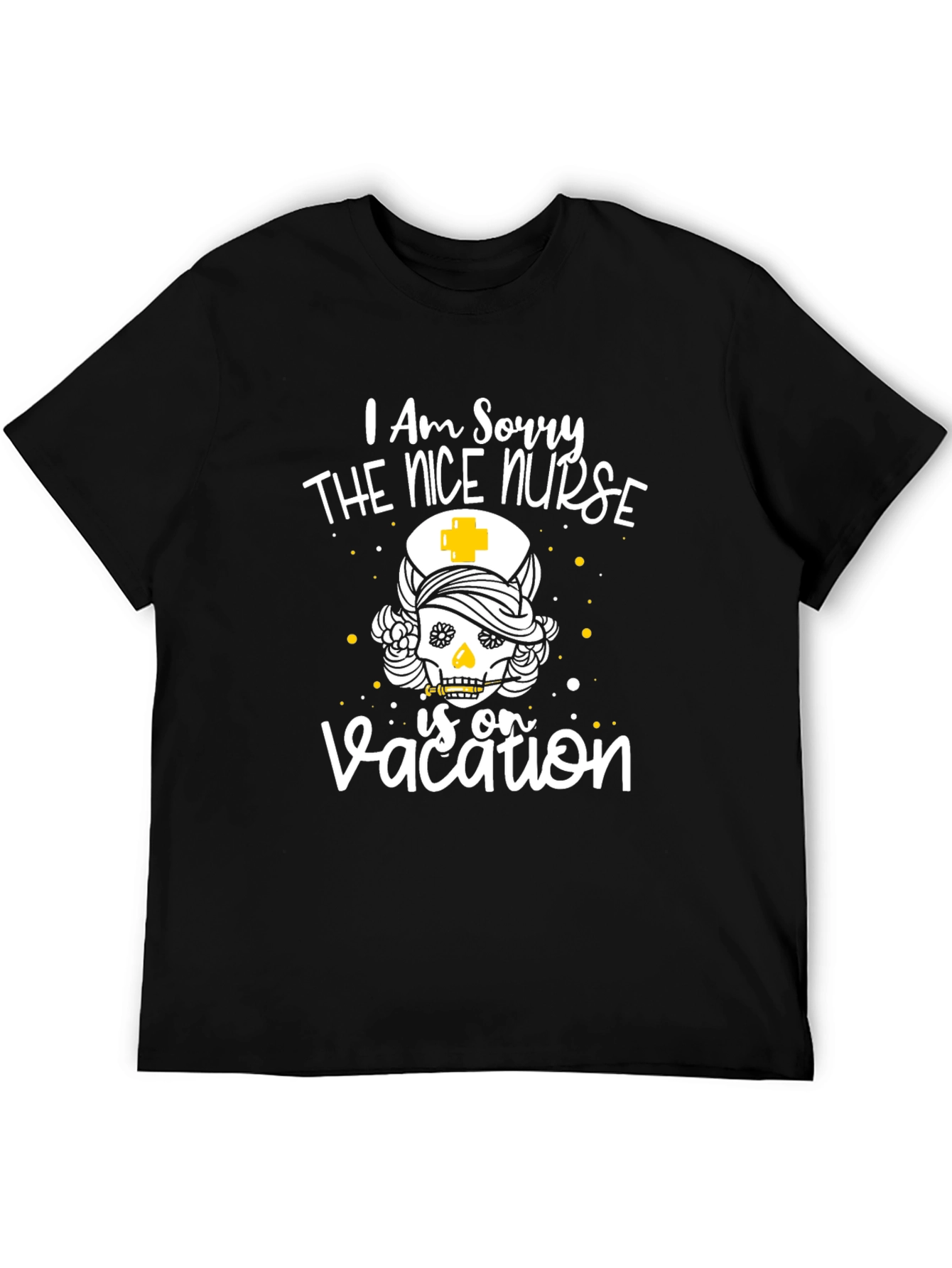 Nice Nurse Vacation T-Shirt - Funny Skeleton Tee