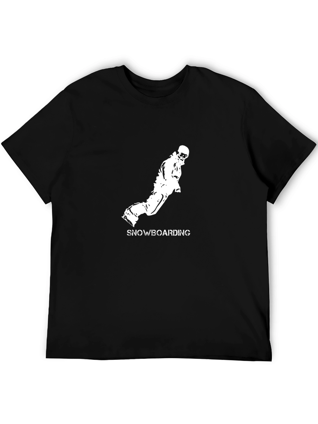 Black Snowboarding Graphic Tee