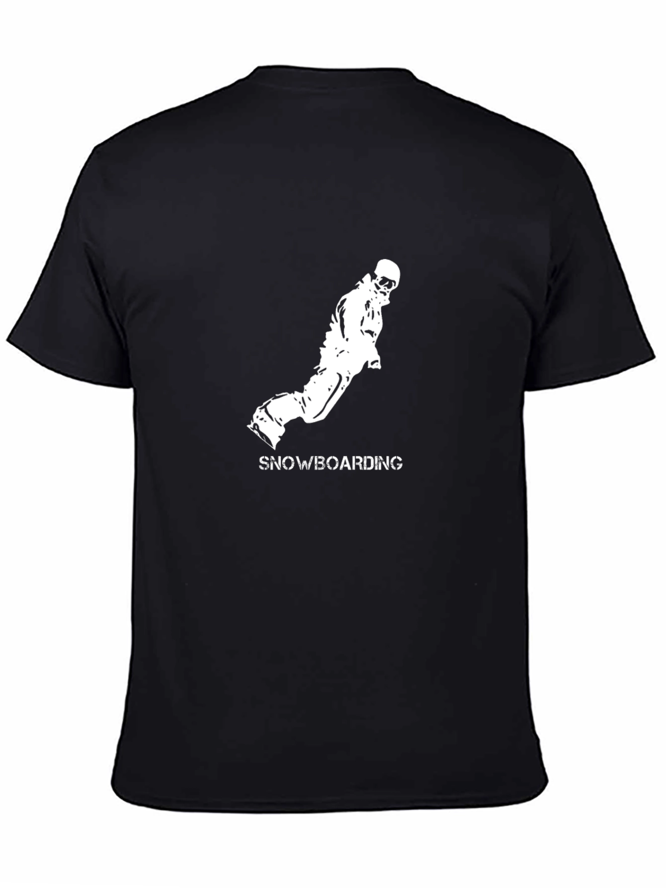 Black Snowboarding Graphic Tee