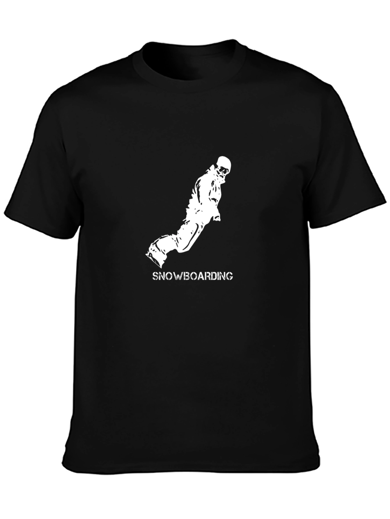 Black Snowboarding Graphic Tee