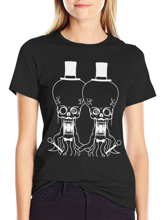 Skull Graphic T-Shirt - Unique Top Hat Design