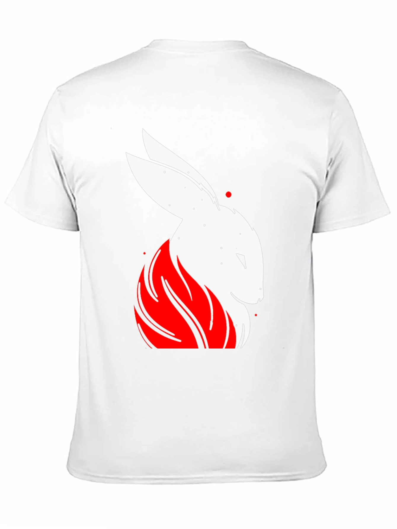 Rabbit Graphic Tee - Black Cotton T-Shirt