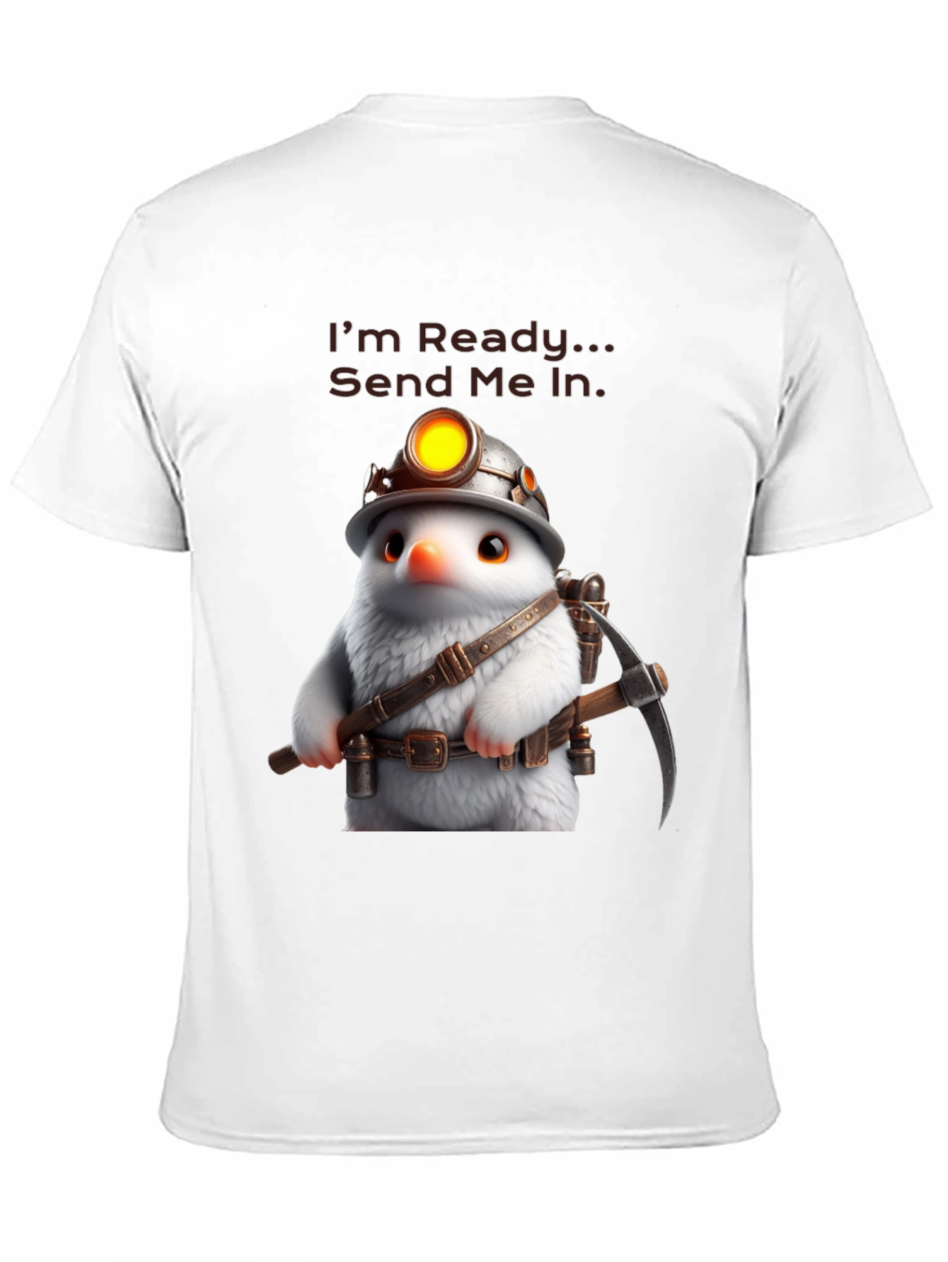 Ready Miner T-Shirt - Unique Cartoon Design