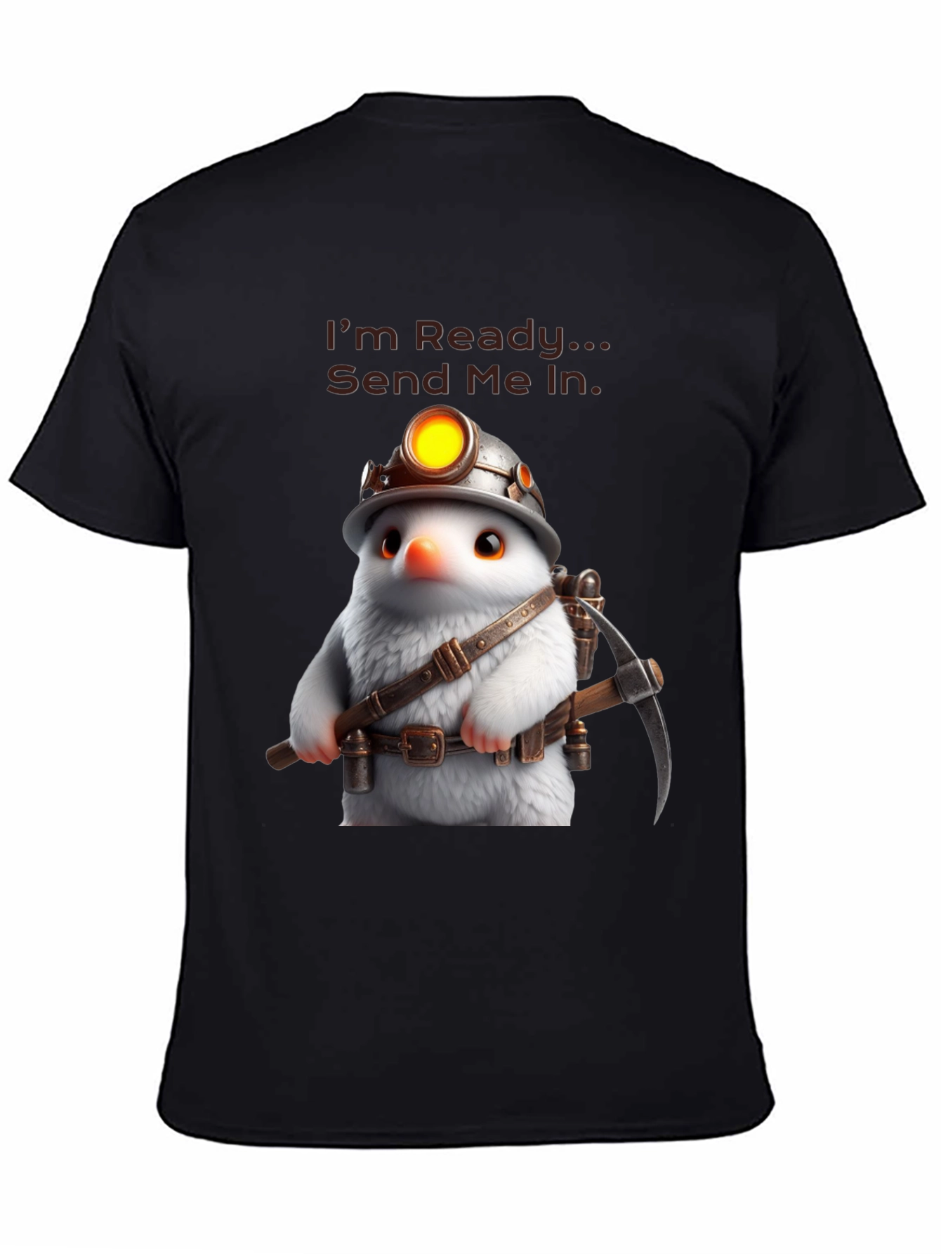Ready Miner T-Shirt - Unique Cartoon Design
