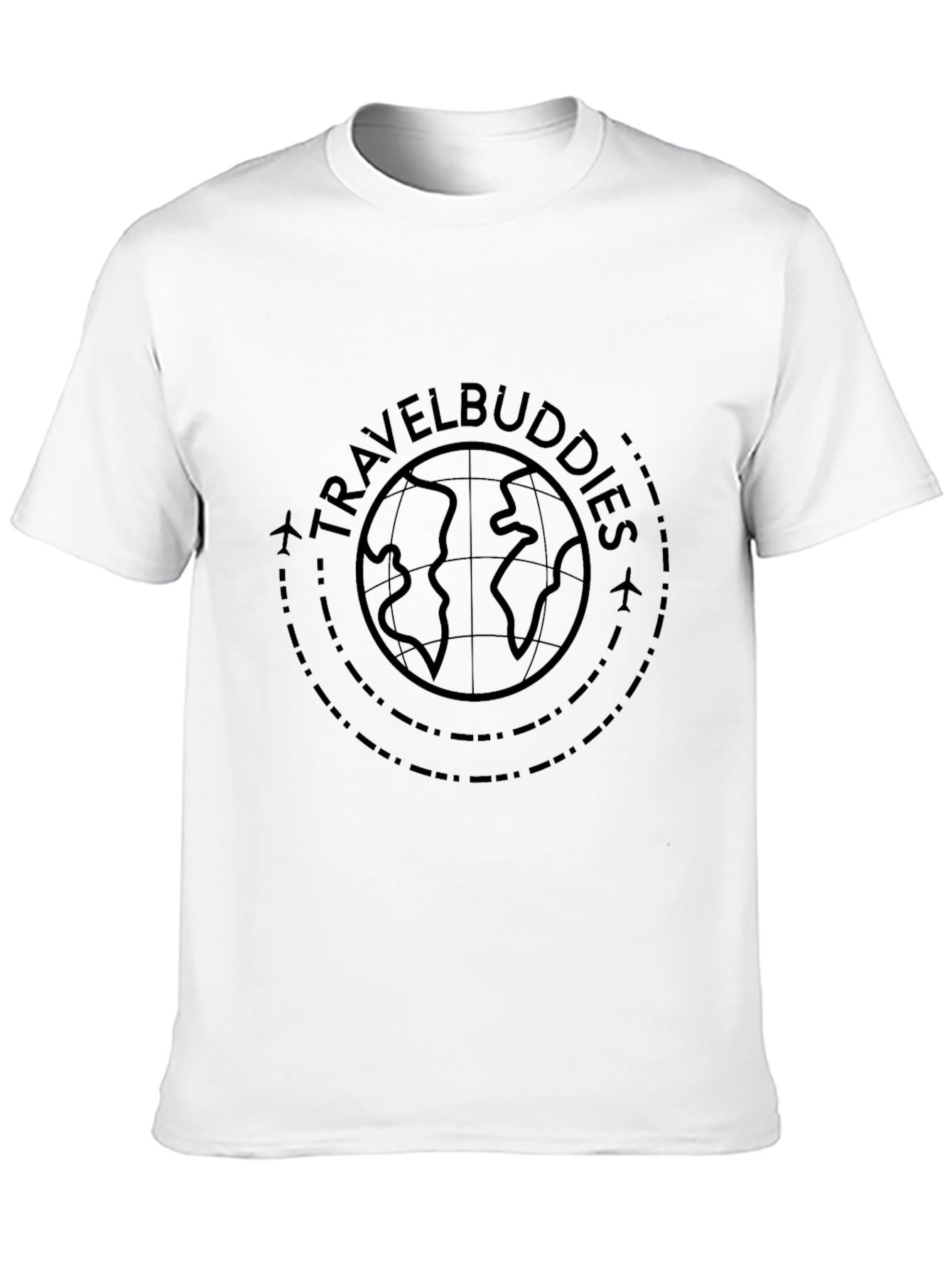 Travel Buddies Globe Graphic Tee - Black