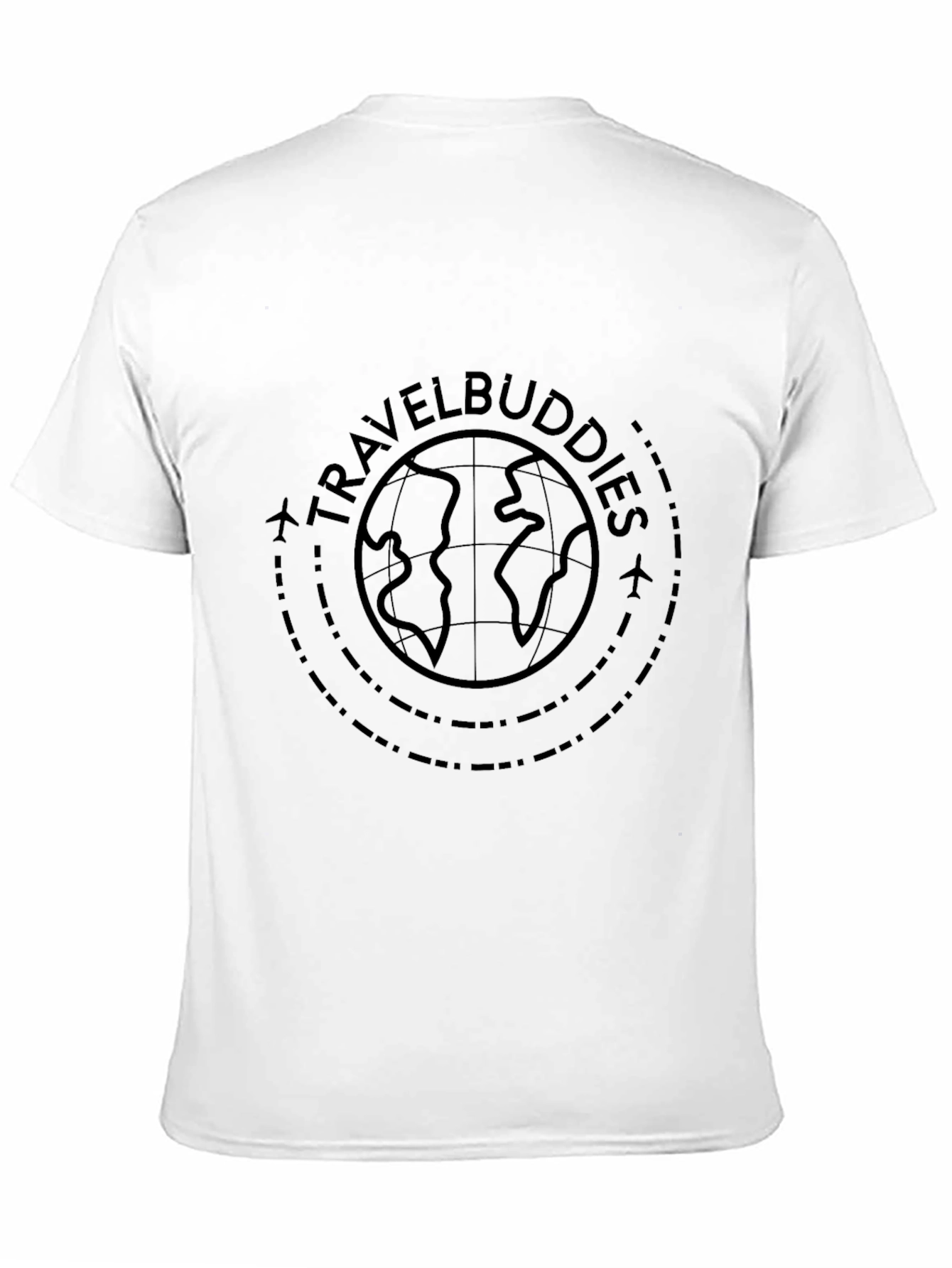 Travel Buddies Globe Graphic Tee - Black