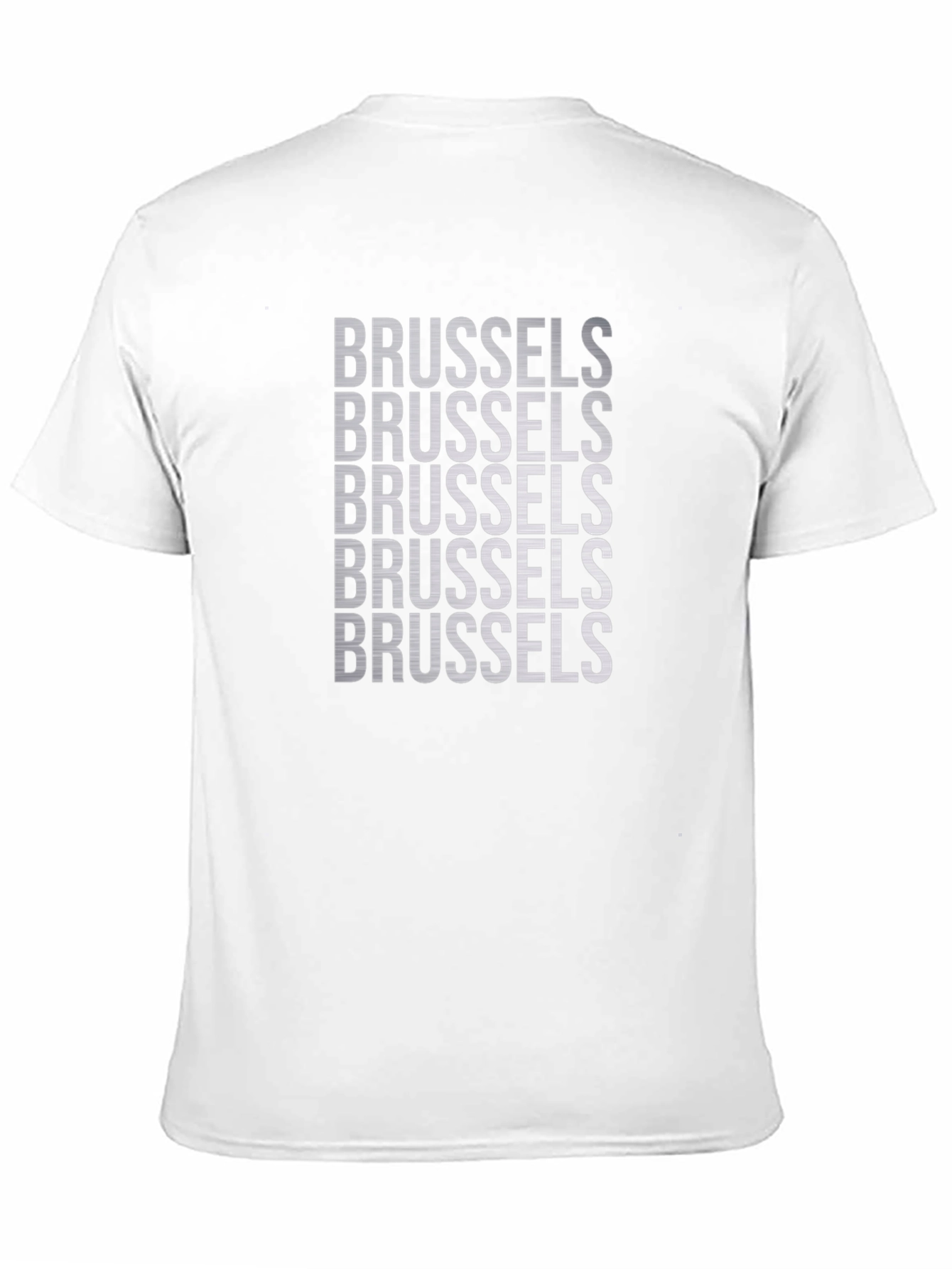 Brussels Text Graphic T-Shirt - Black