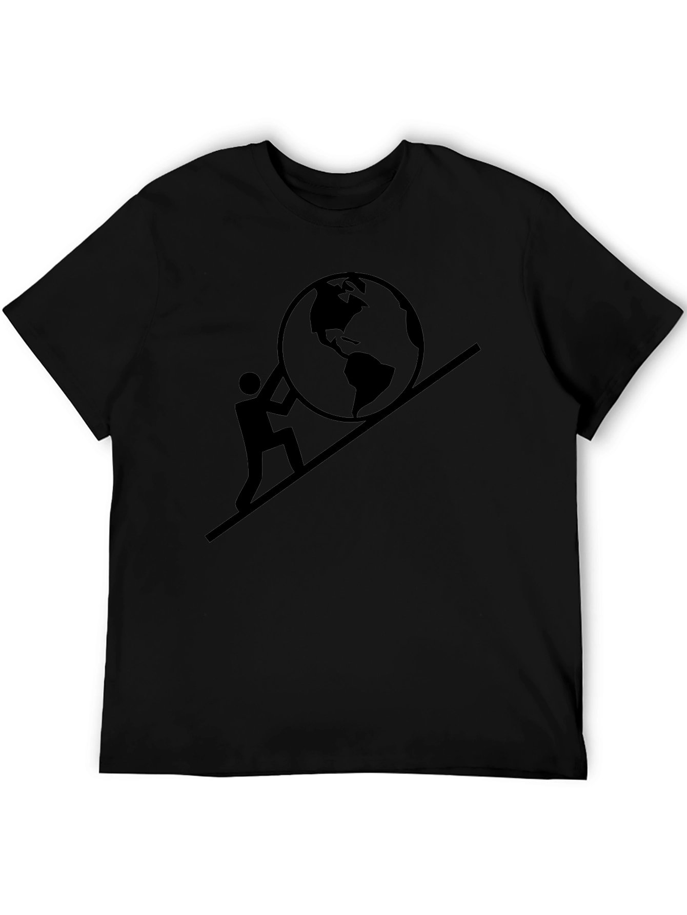 Black Earth Carrier Graphic Tee - Unique Design