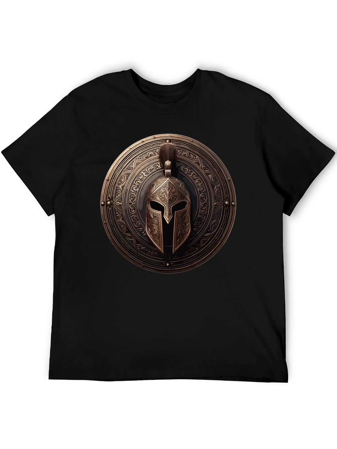 Spartan Shield Graphic Tee - Warrior Style