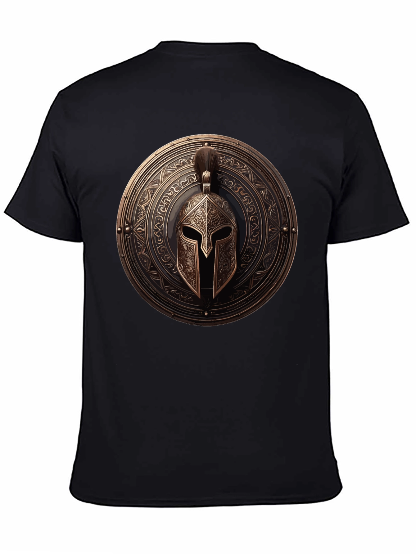 Spartan Shield Graphic Tee - Warrior Style