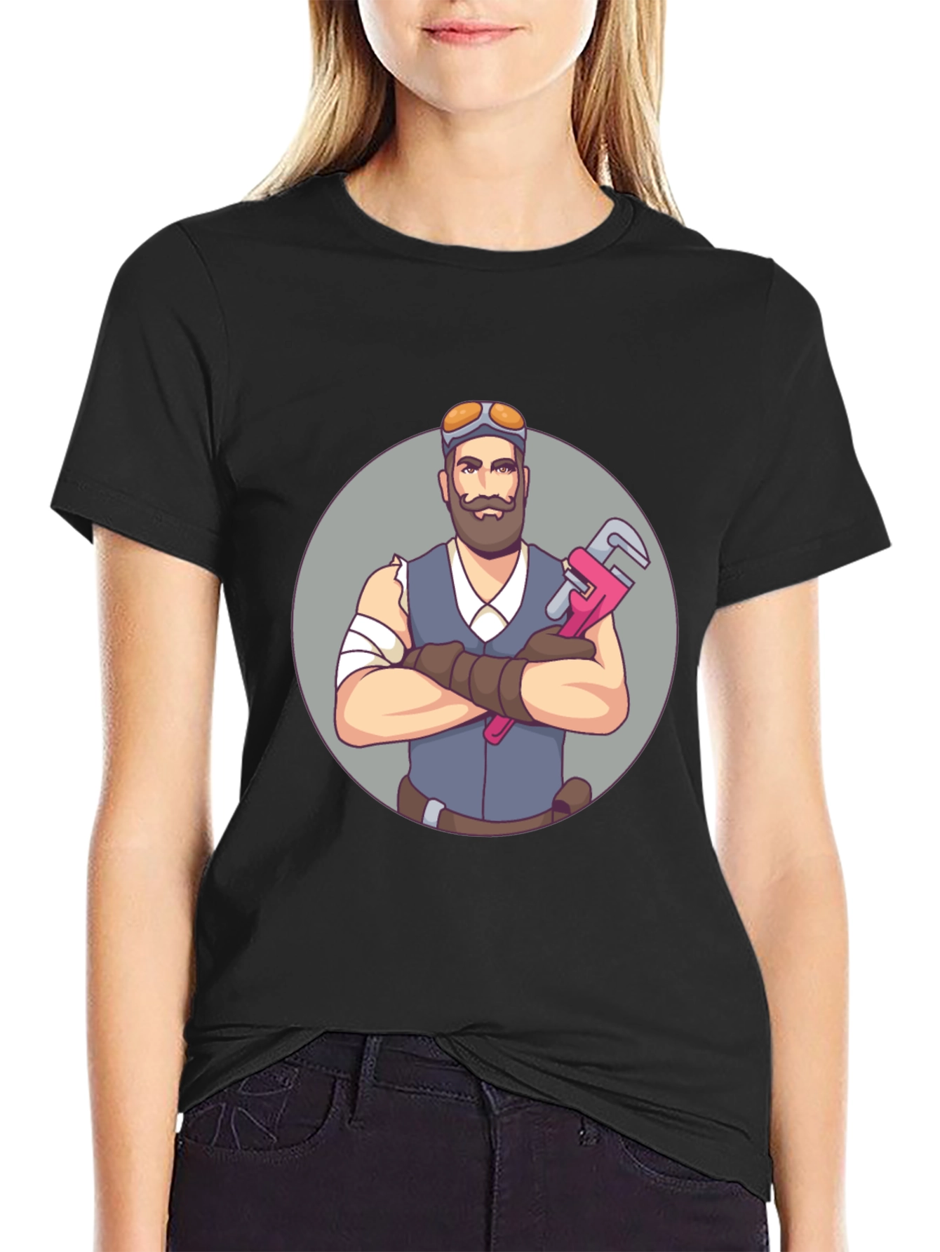 Steam Punk Plumber Graphic T-Shirt