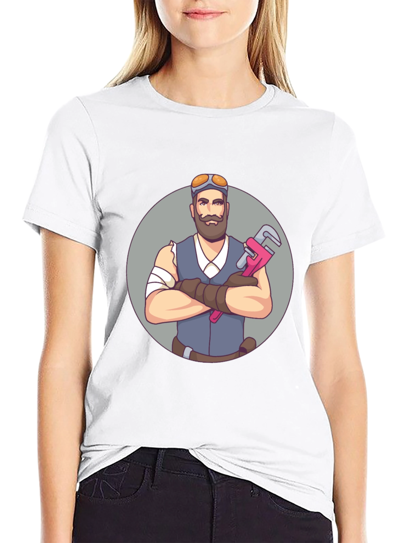 Steam Punk Plumber Graphic T-Shirt