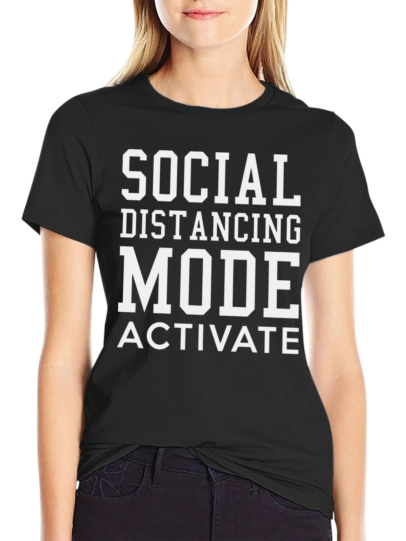 Social Distancing Mode Activated T-Shirt