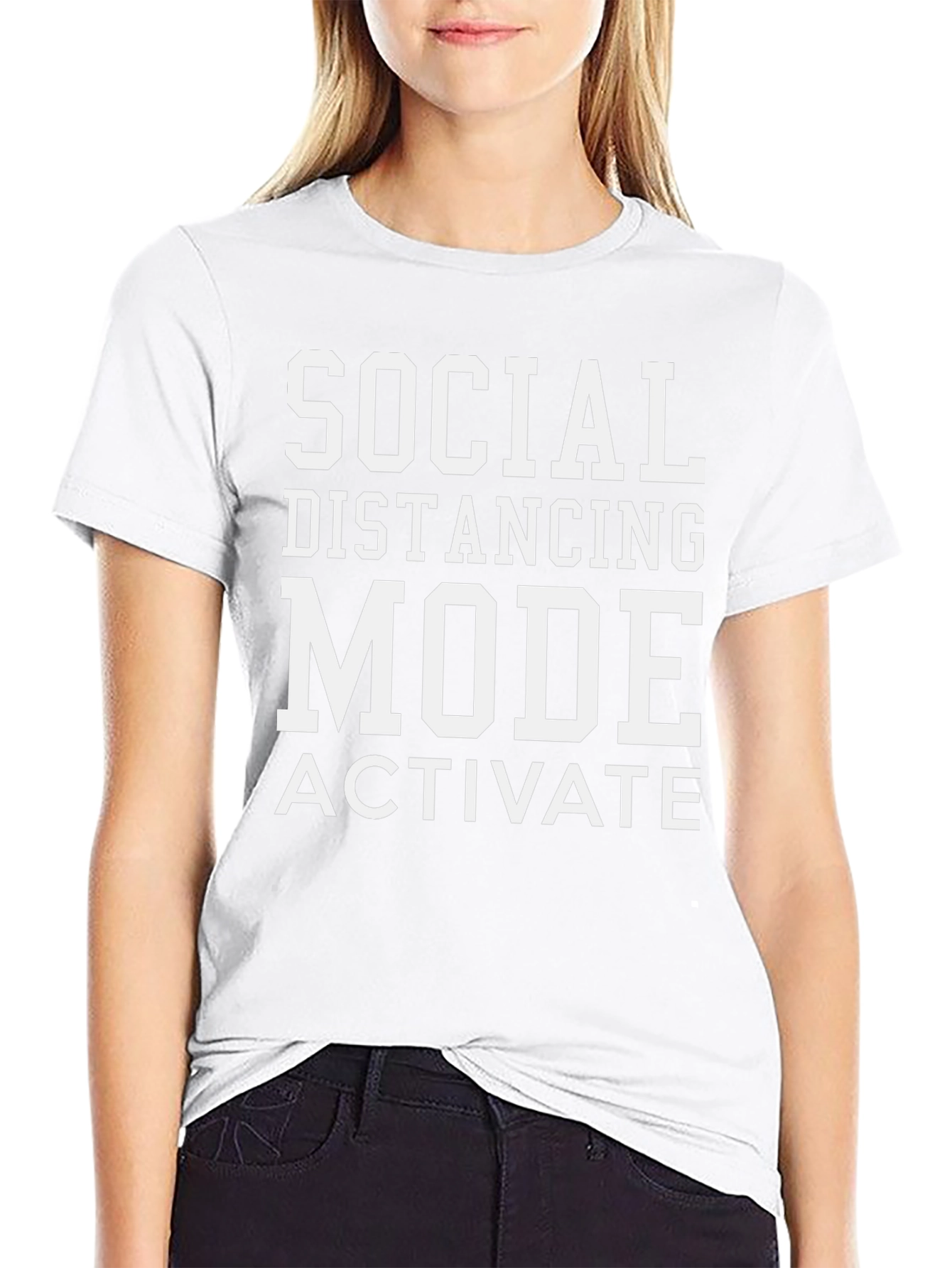 Social Distancing Mode Activated T-Shirt