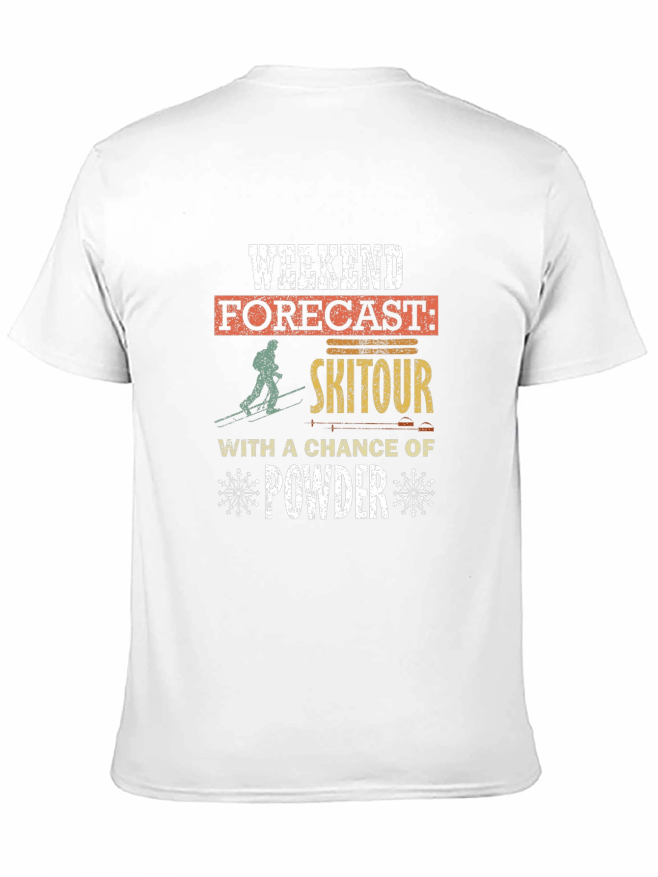 Weekend Ski Tour Powder Forecast T-Shirt