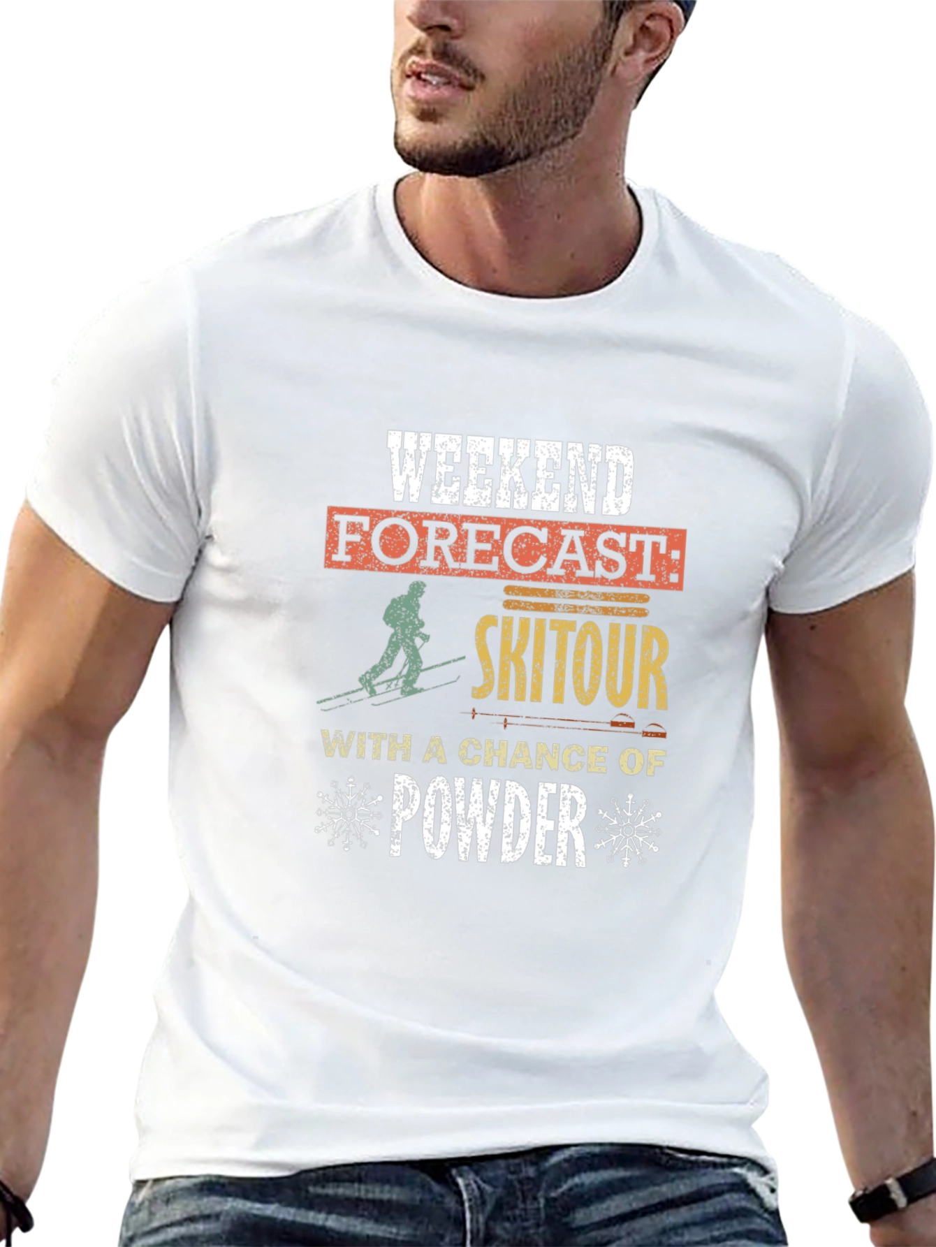 Weekend Ski Tour Powder Forecast T-Shirt