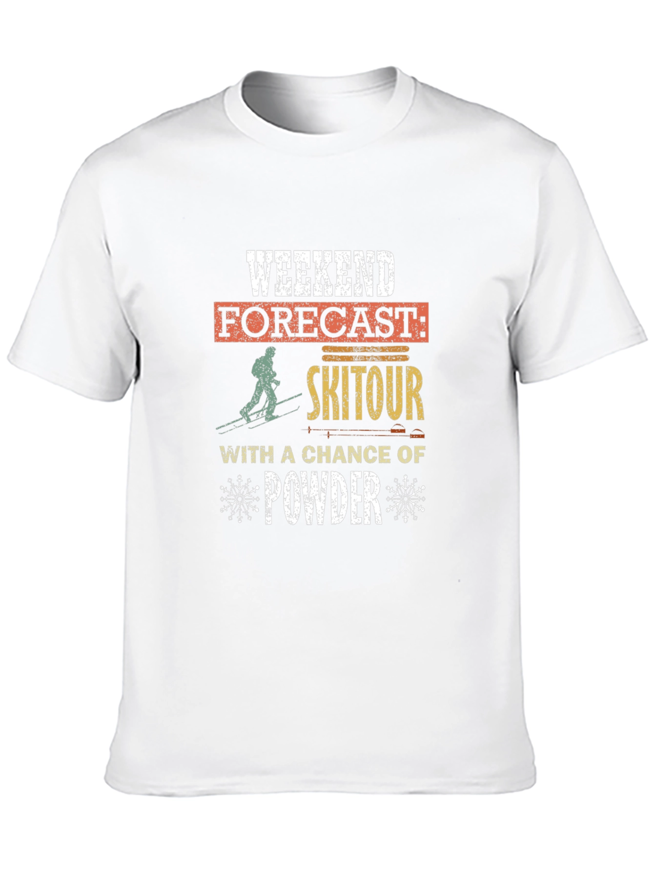 Weekend Ski Tour Powder Forecast T-Shirt
