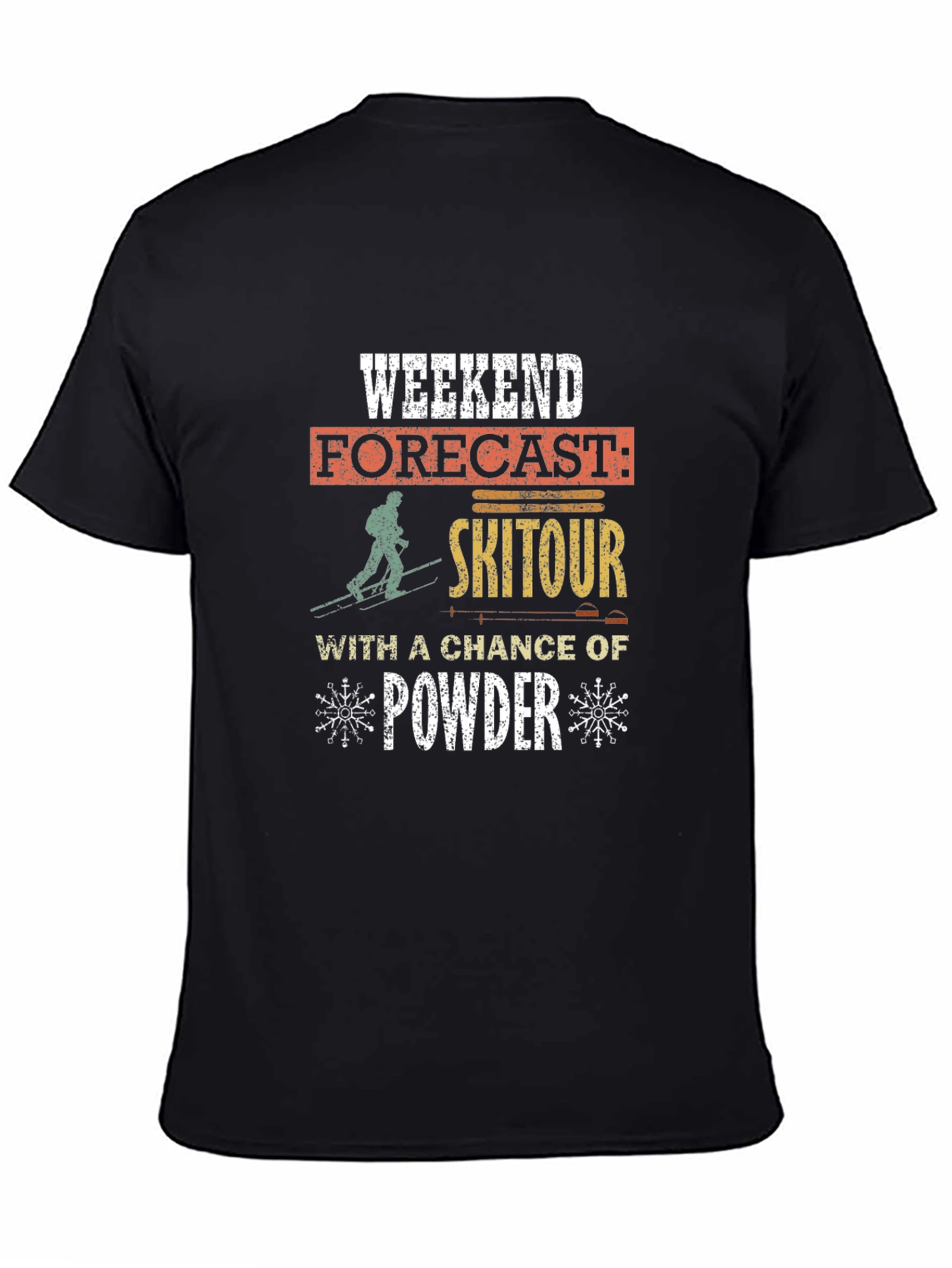 Weekend Ski Tour Powder Forecast T-Shirt
