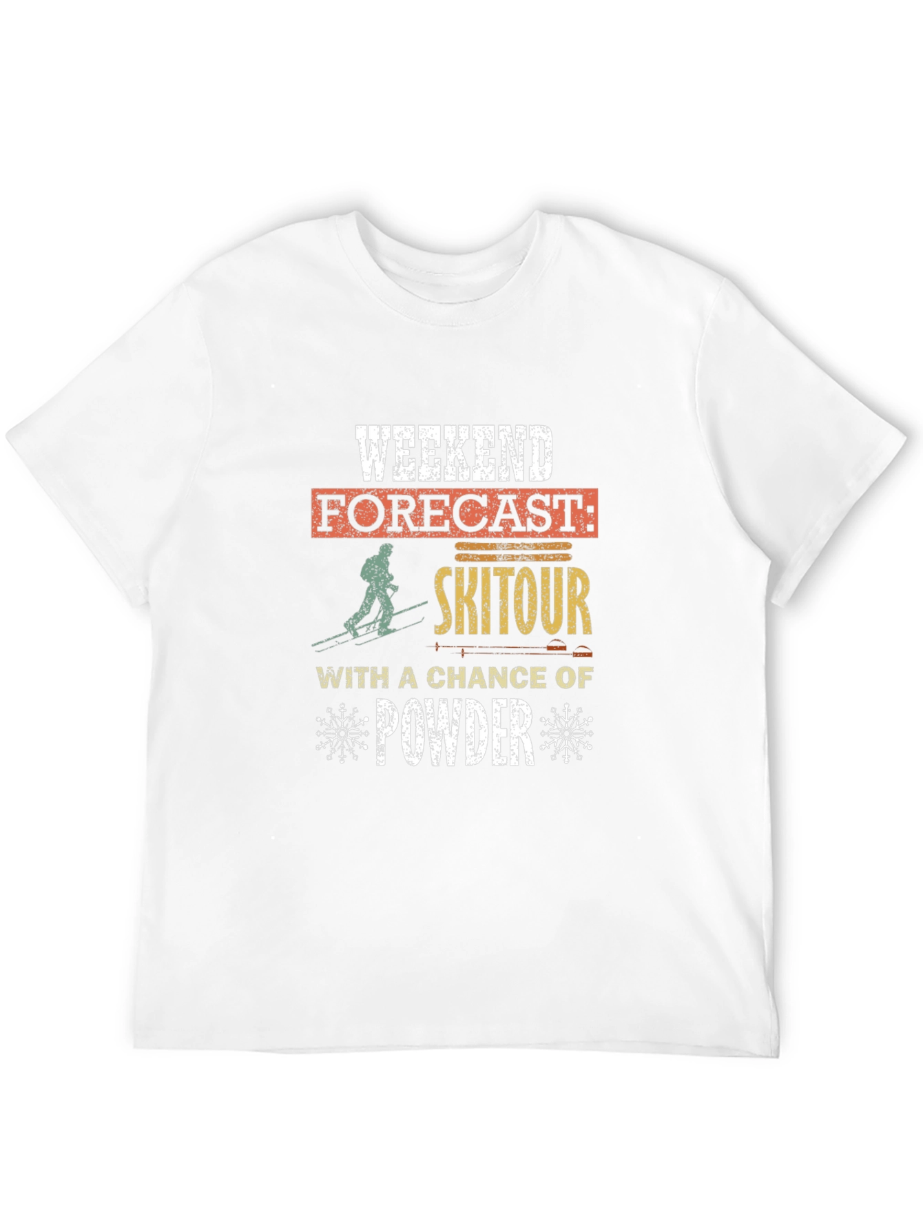 Weekend Ski Tour Powder Forecast T-Shirt