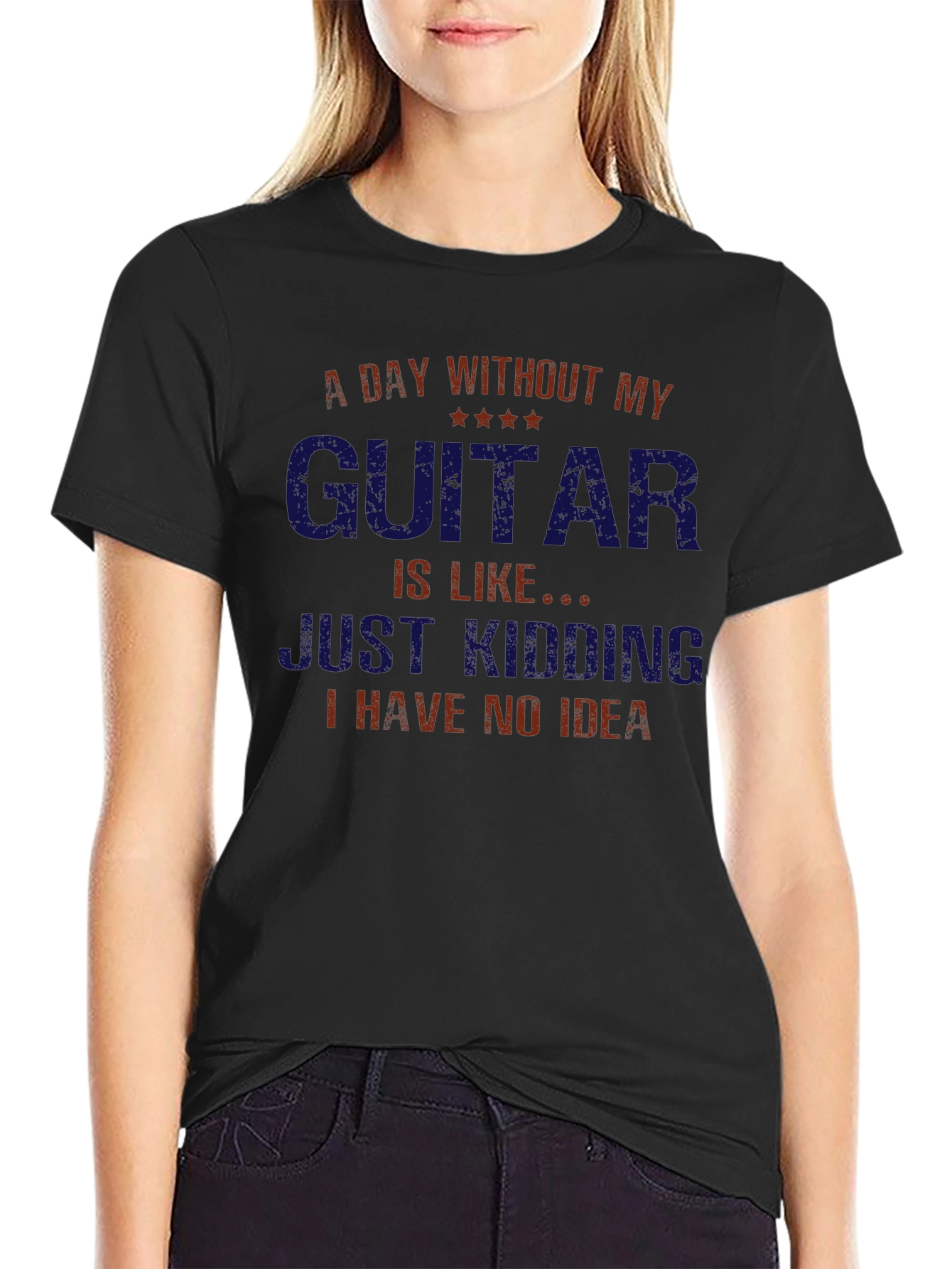 Guitar Lovers T-Shirt - A Day Without My Guitar