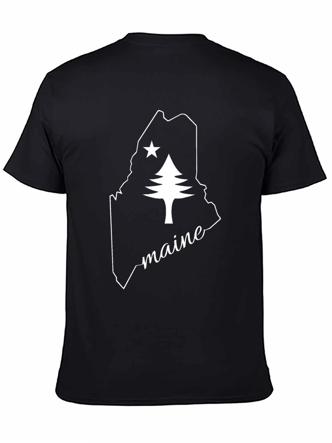Maine State Pride T-Shirt - Classic Black Tee