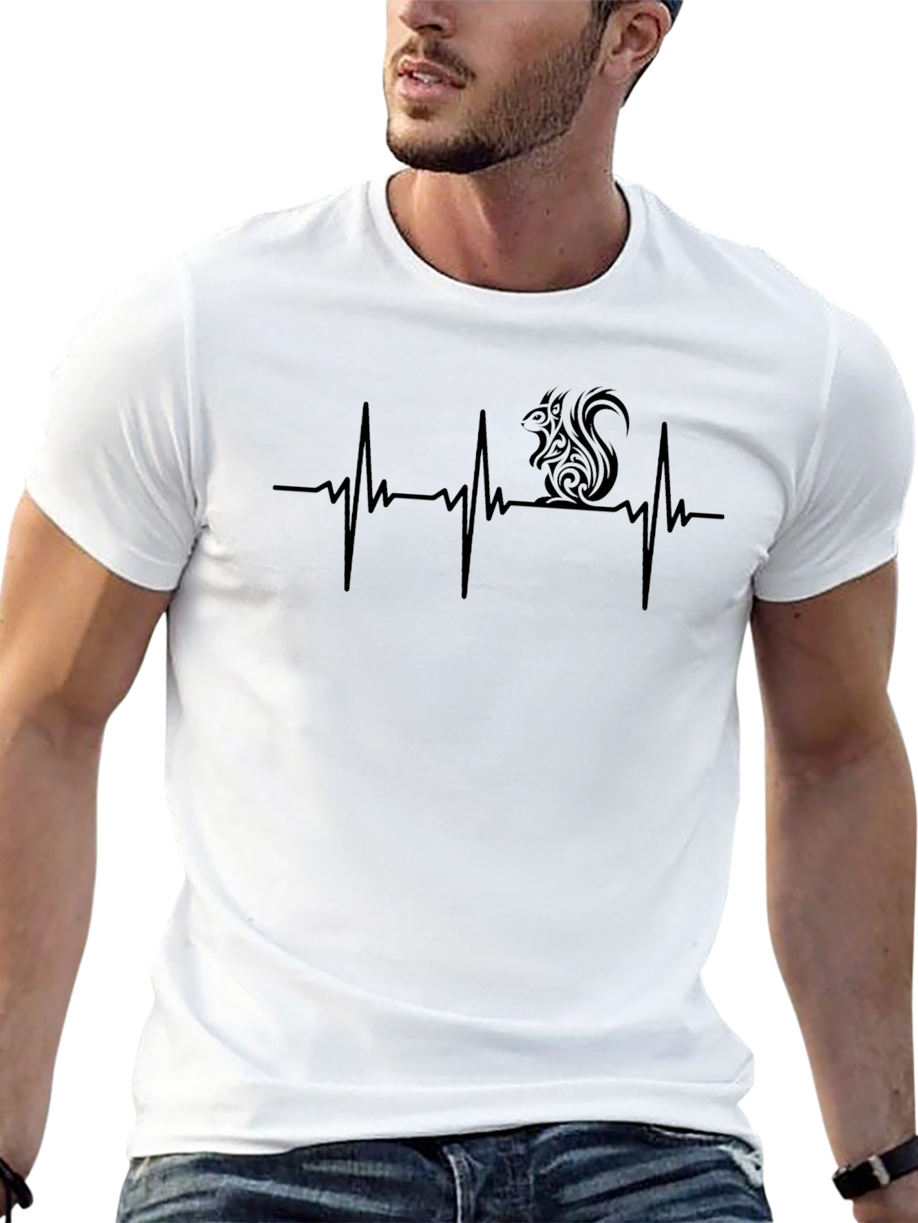 Squirrel Heartbeat T-Shirt - Funny Animal Lover Tee