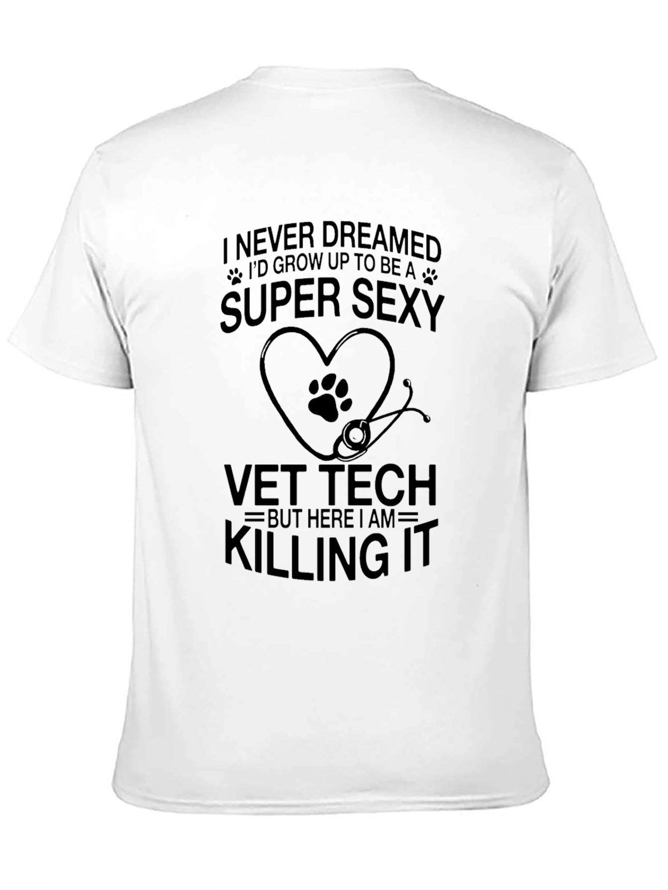 Super Sexy Vet Tech Black T-Shirt