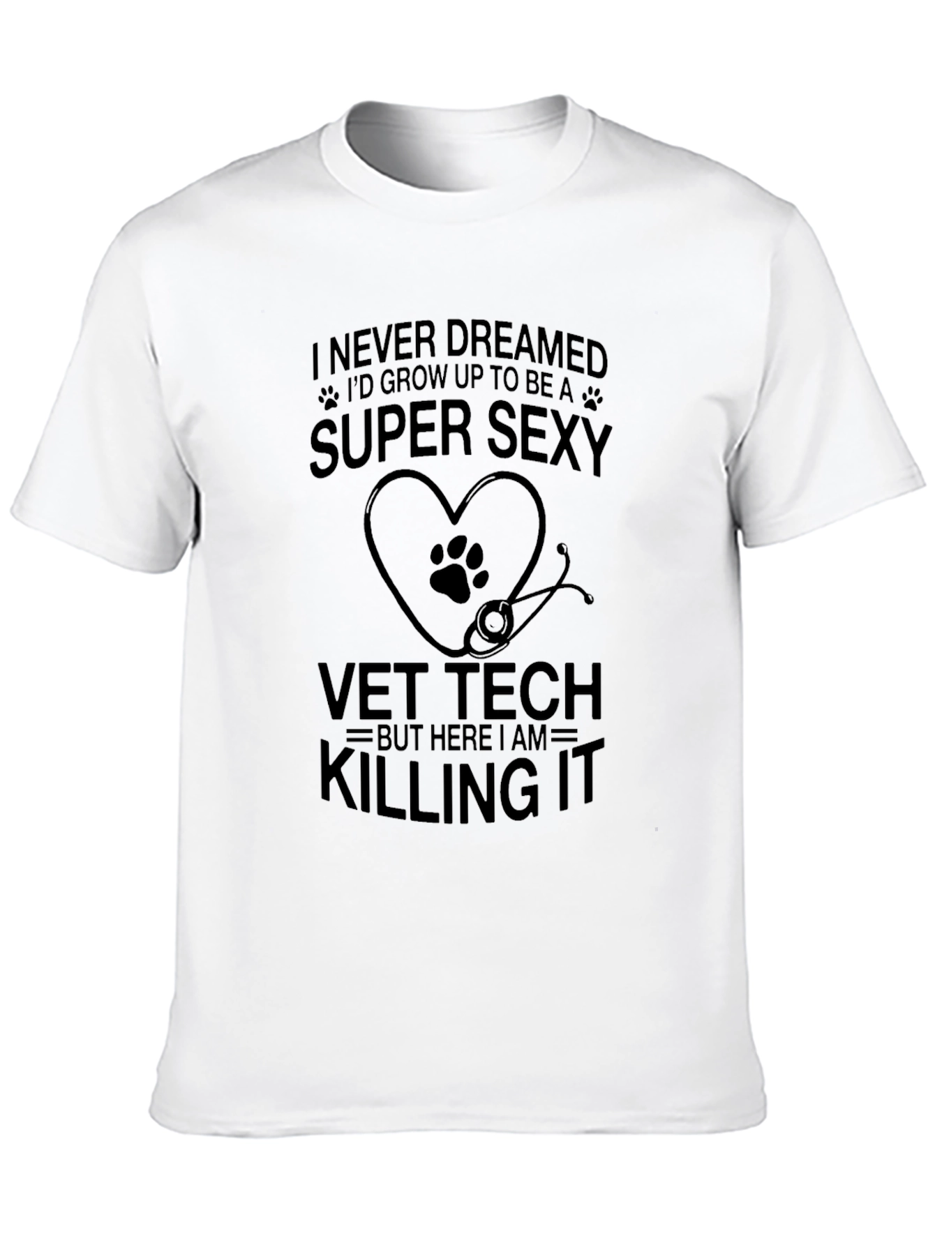 Super Sexy Vet Tech Black T-Shirt