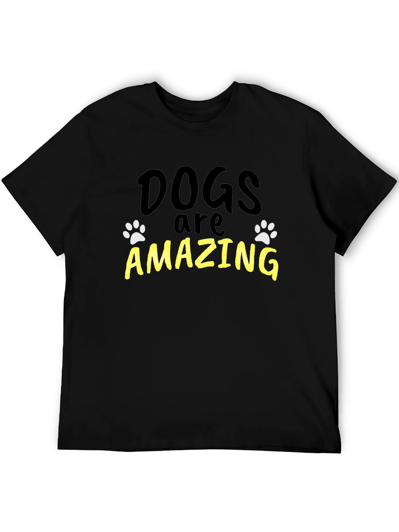Dogs are Amazing Black Graphic Tee