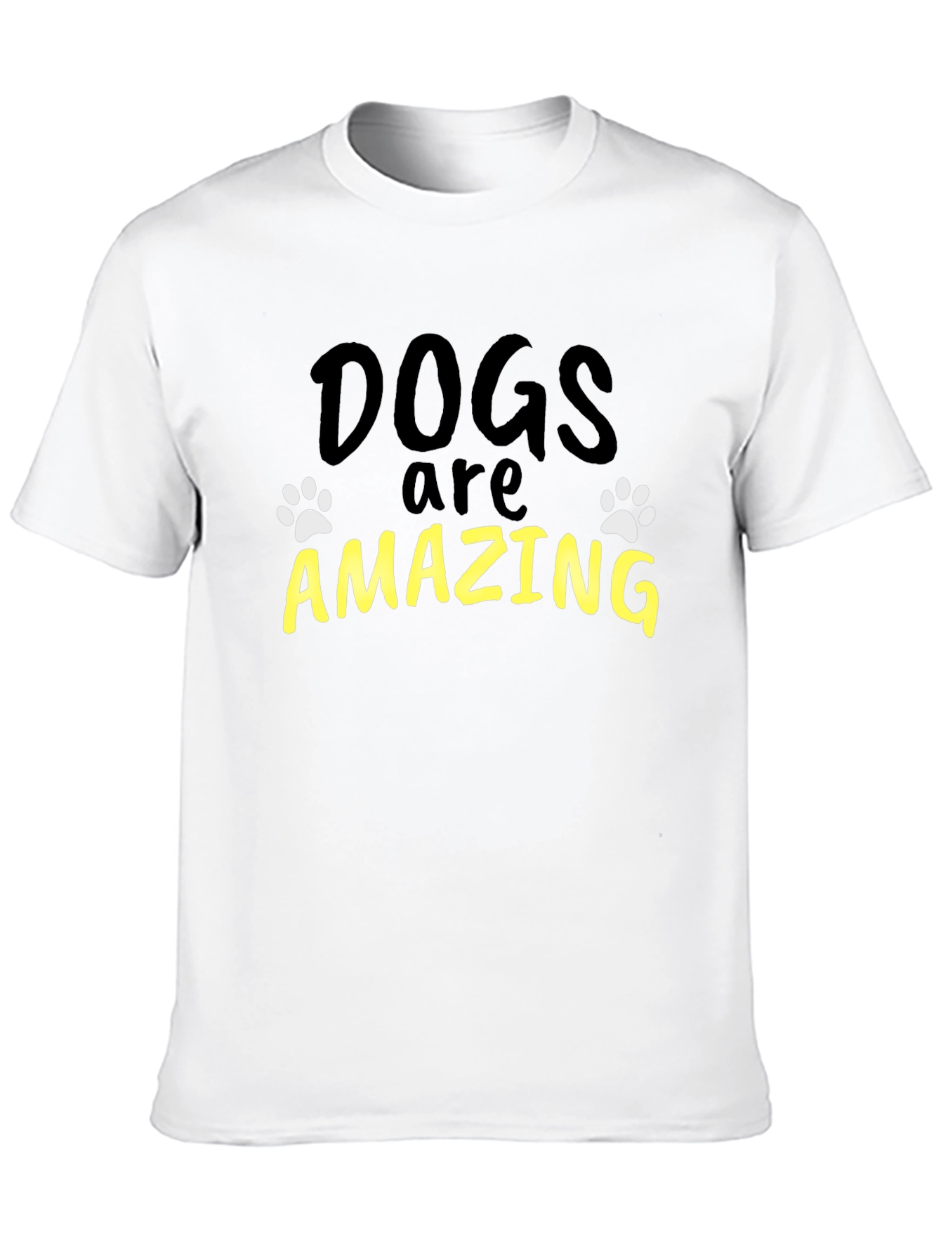 Dogs are Amazing Black Graphic Tee