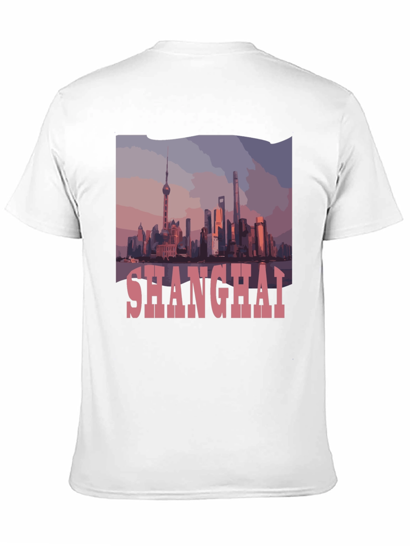 Shanghai Skyline Graphic T-Shirt - Urban Style Tee