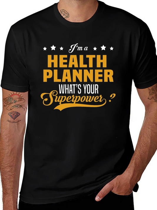 Health Planner Superpower Graphic T-Shirt