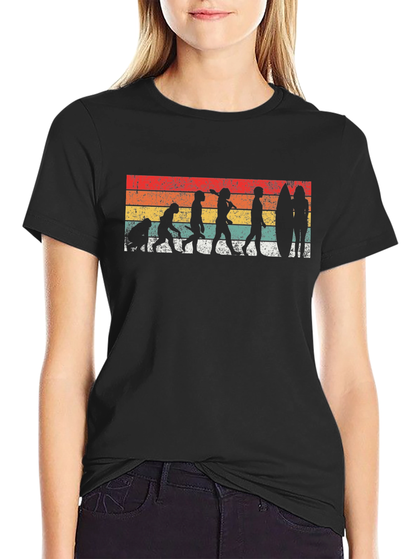 Surfing Evolution Graphic Tee