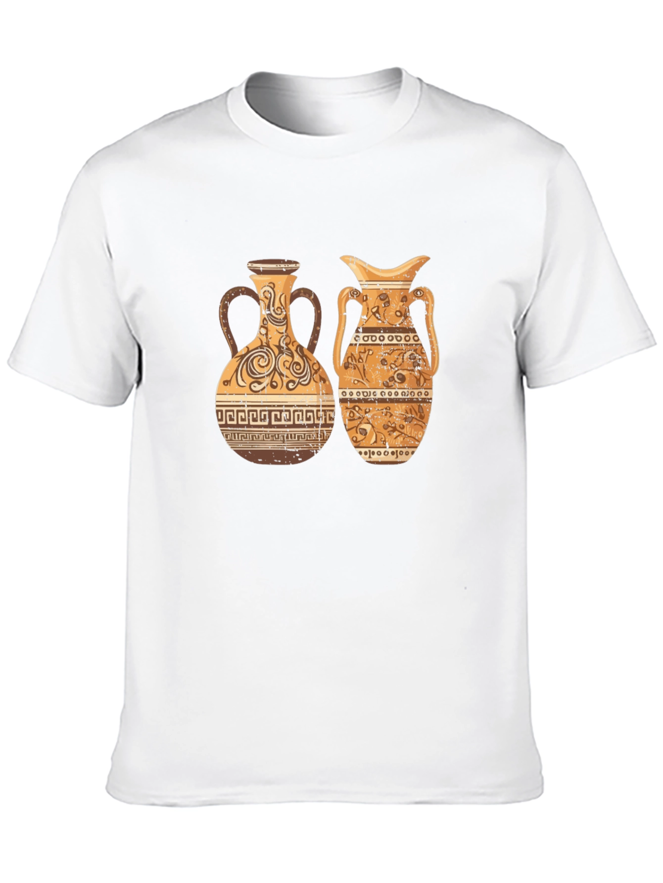 Antique Vase Design Black T-Shirt