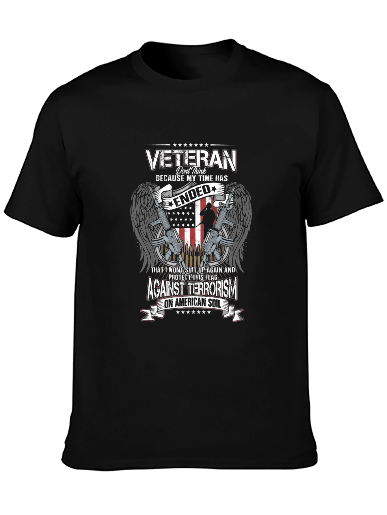 Veteran Against Terrorism Graphic T-Shirt
