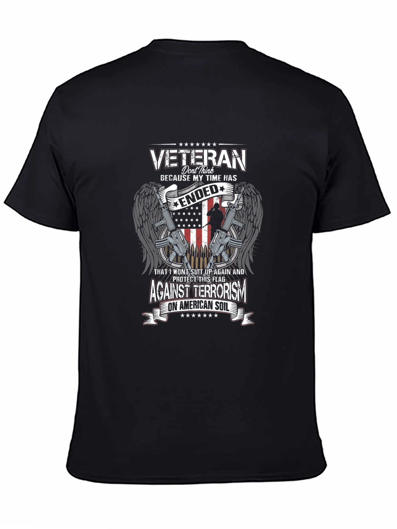 Veteran Against Terrorism Graphic T-Shirt