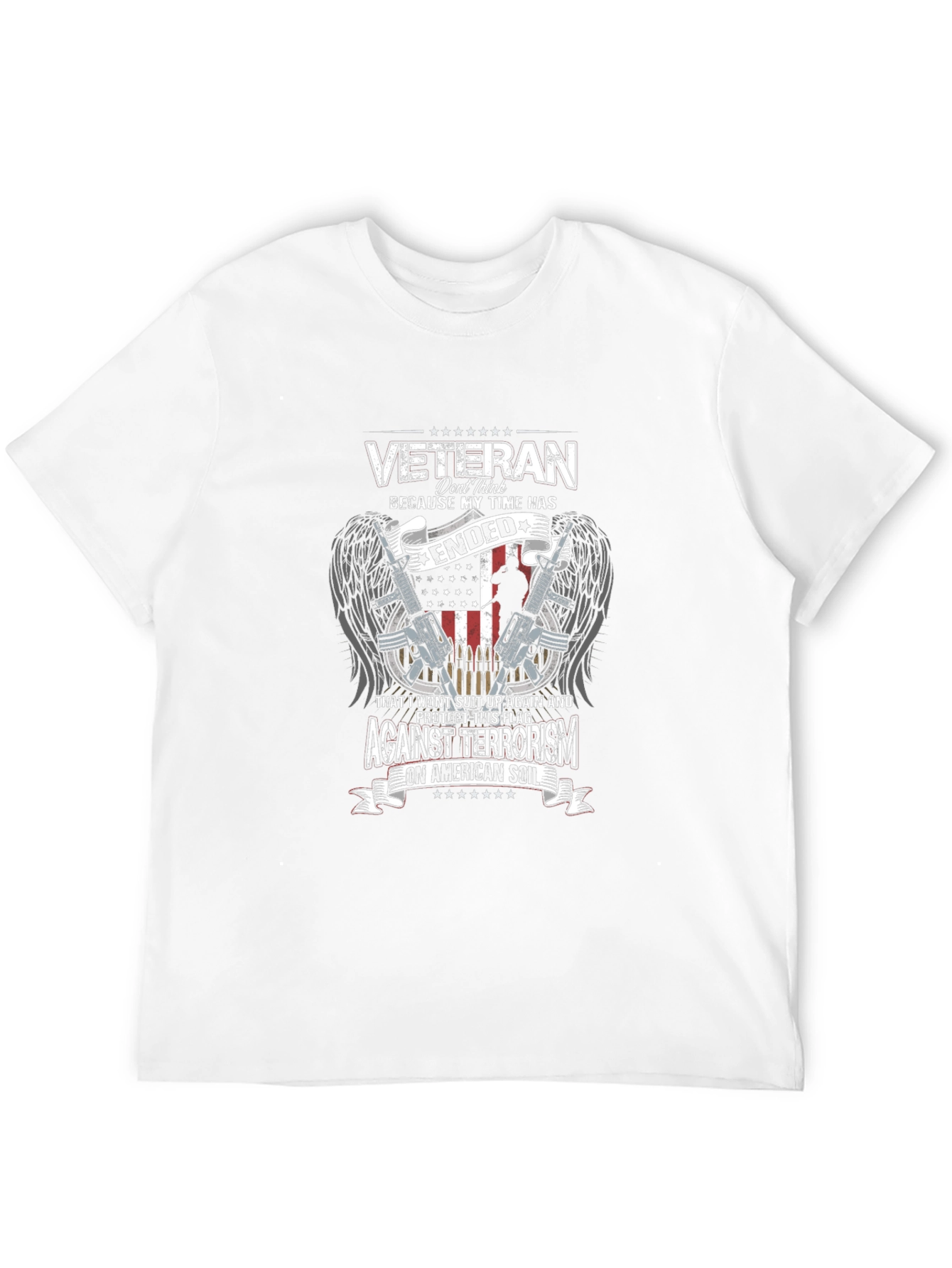 Veteran Against Terrorism Graphic T-Shirt