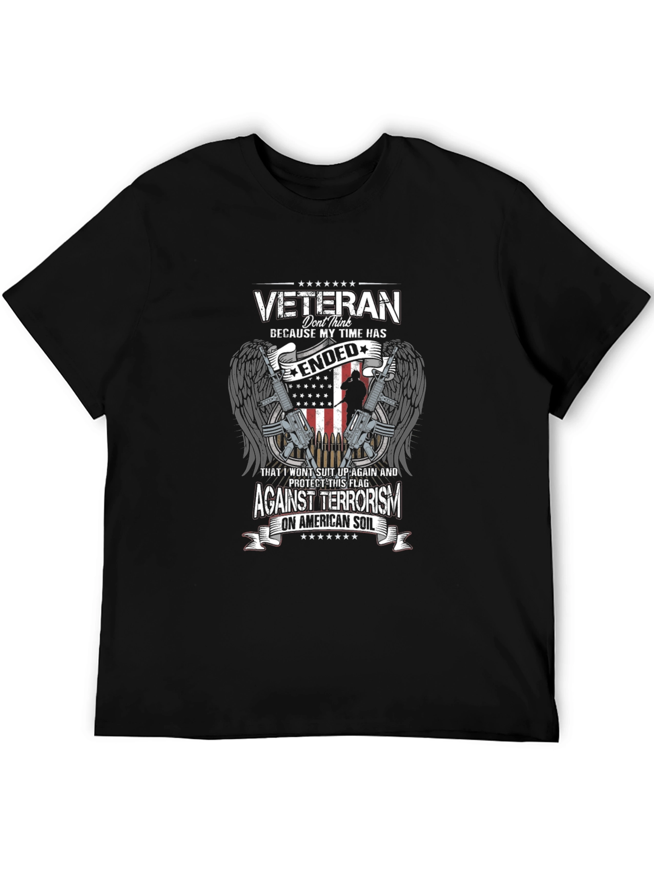 Veteran Against Terrorism Graphic T-Shirt