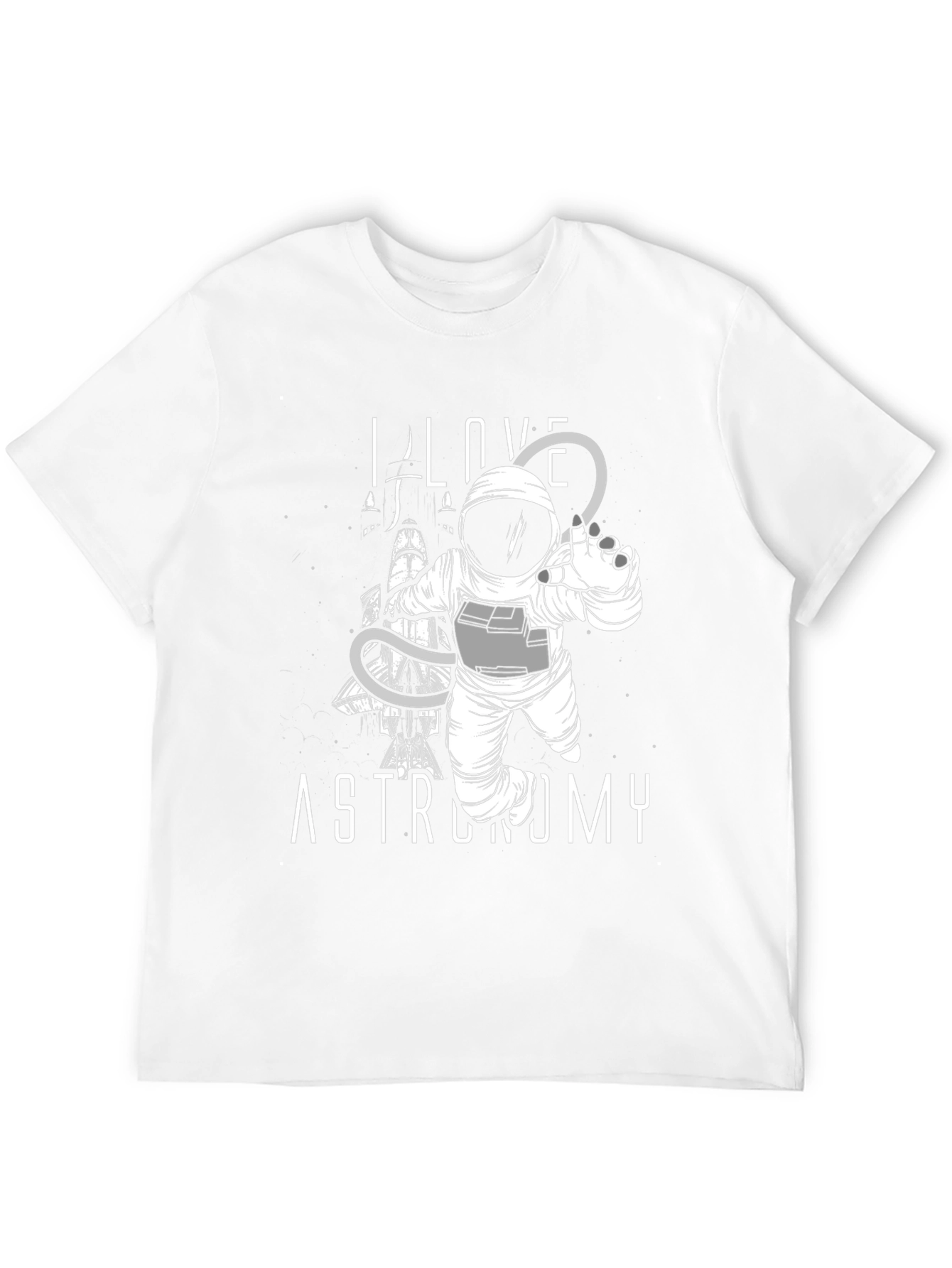 I Love Astronomy Black T-Shirt