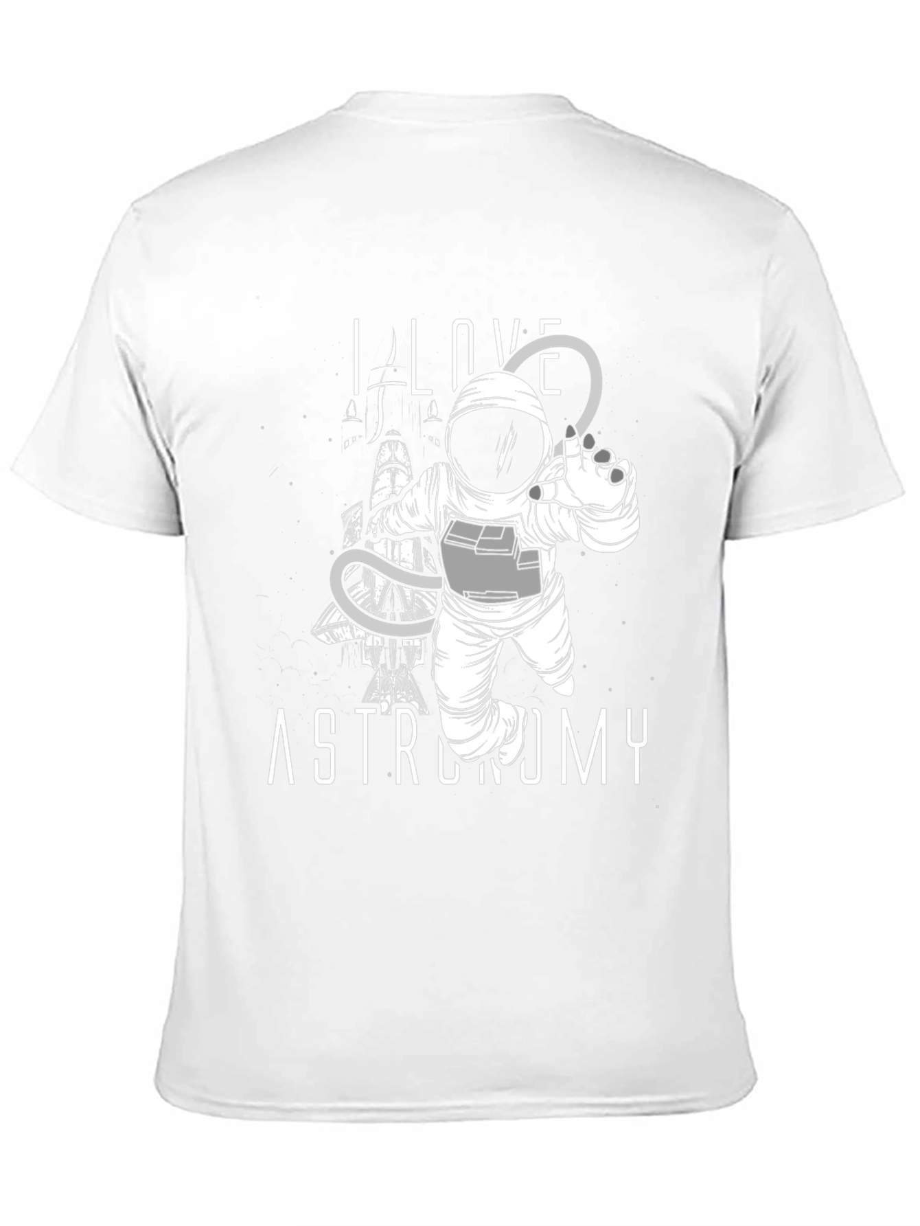 I Love Astronomy Black T-Shirt