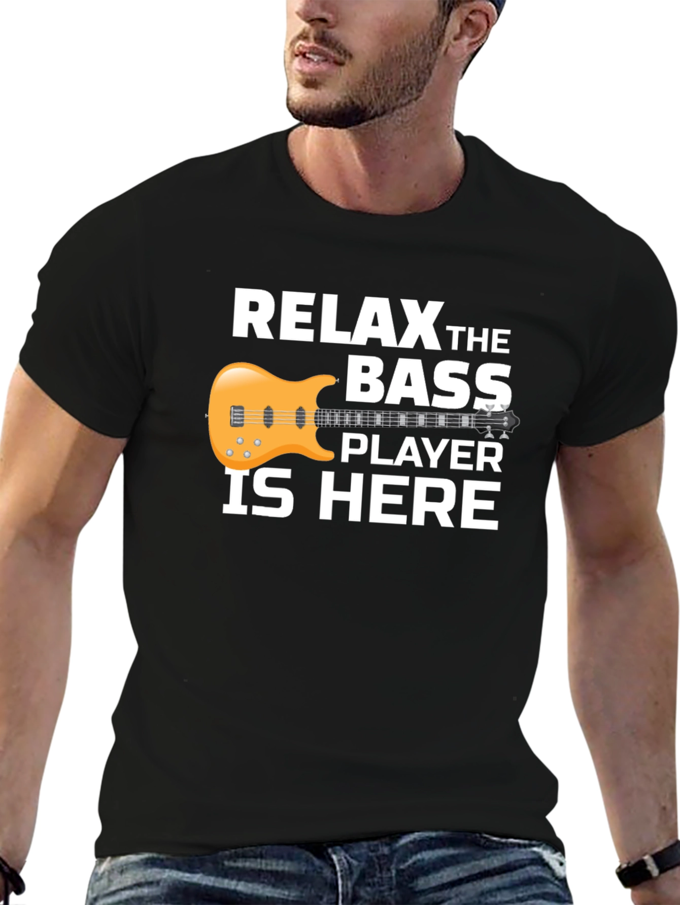 Relax Bass Player Here Graphic Tee