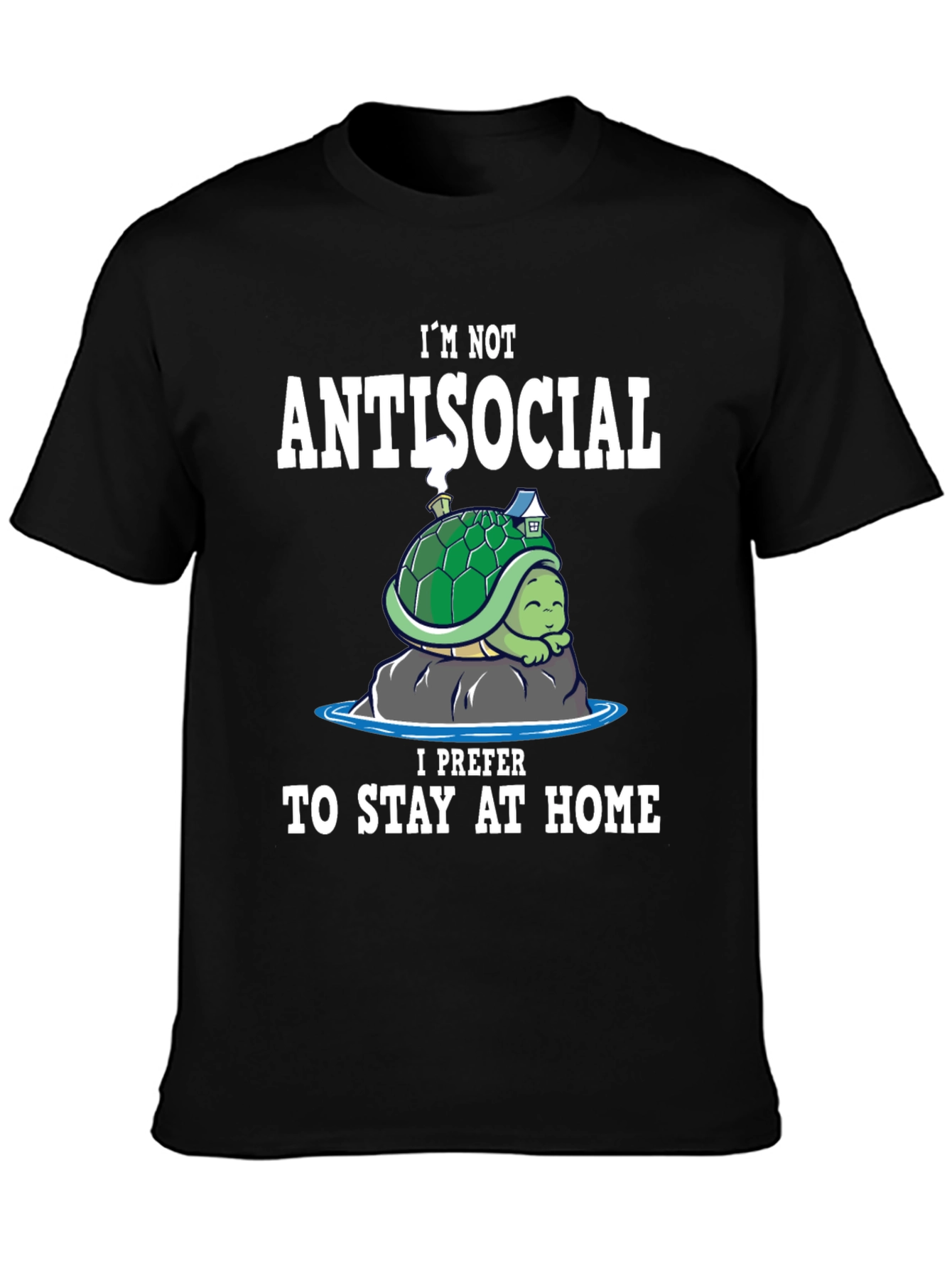 Antisocial Turtle Homebody T-Shirt