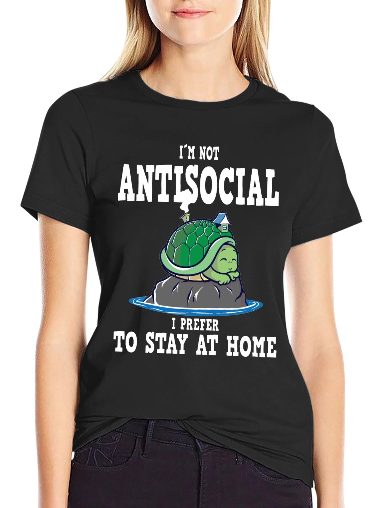 Antisocial Turtle Homebody T-Shirt