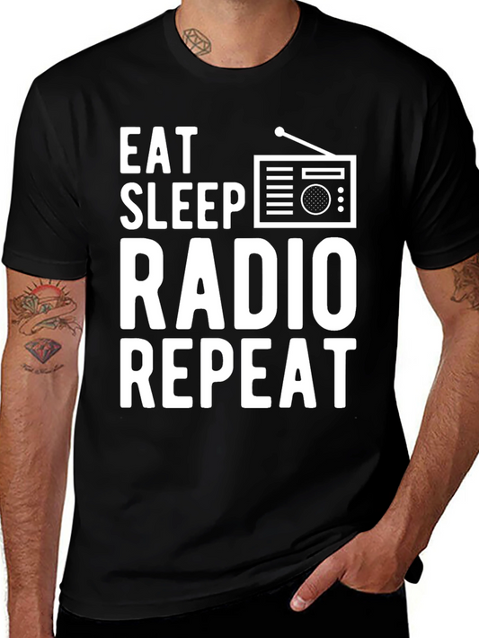 Eat Sleep Radio Repeat T-Shirt