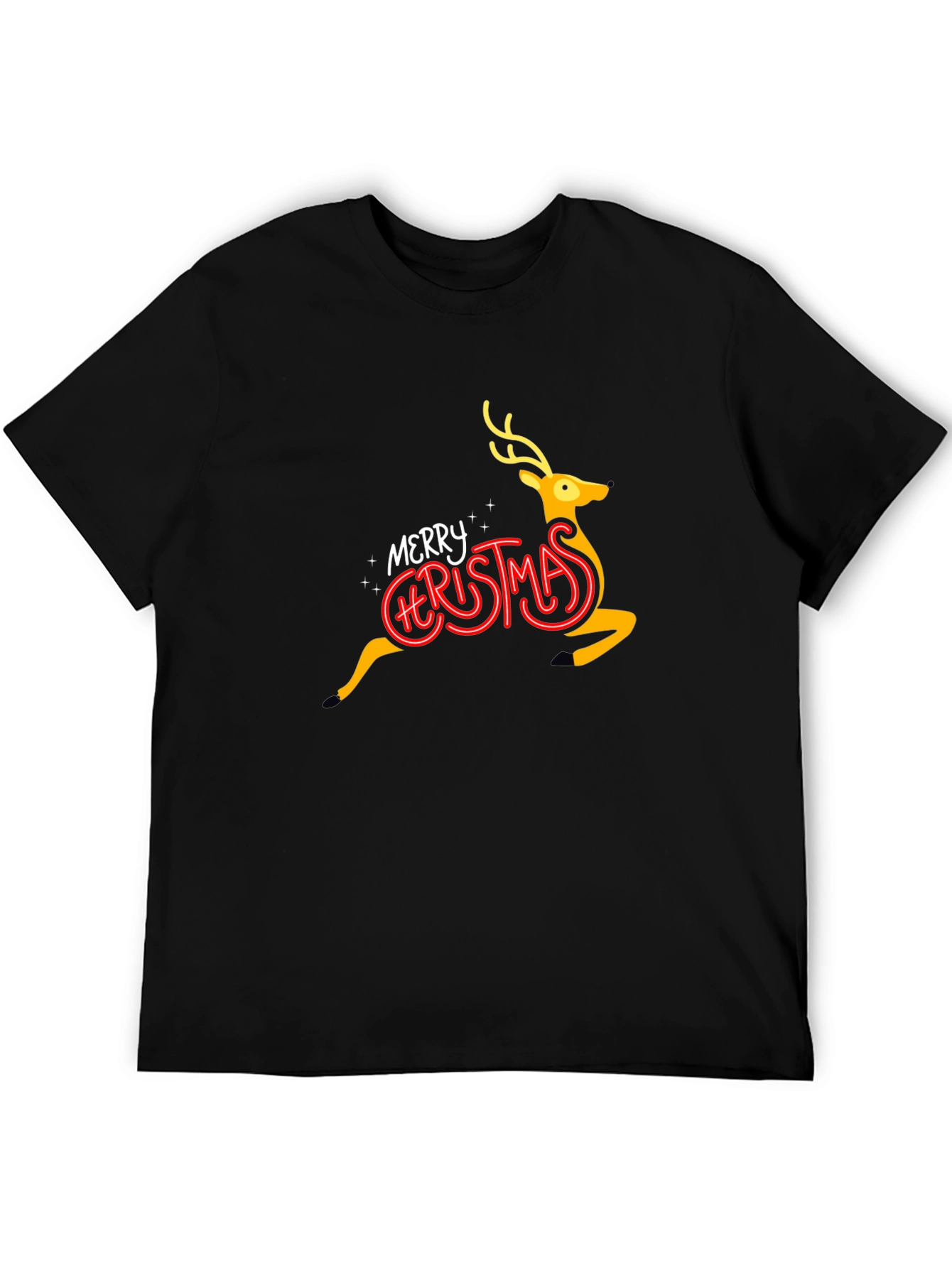 Merry Christmas Reindeer Graphic Tee