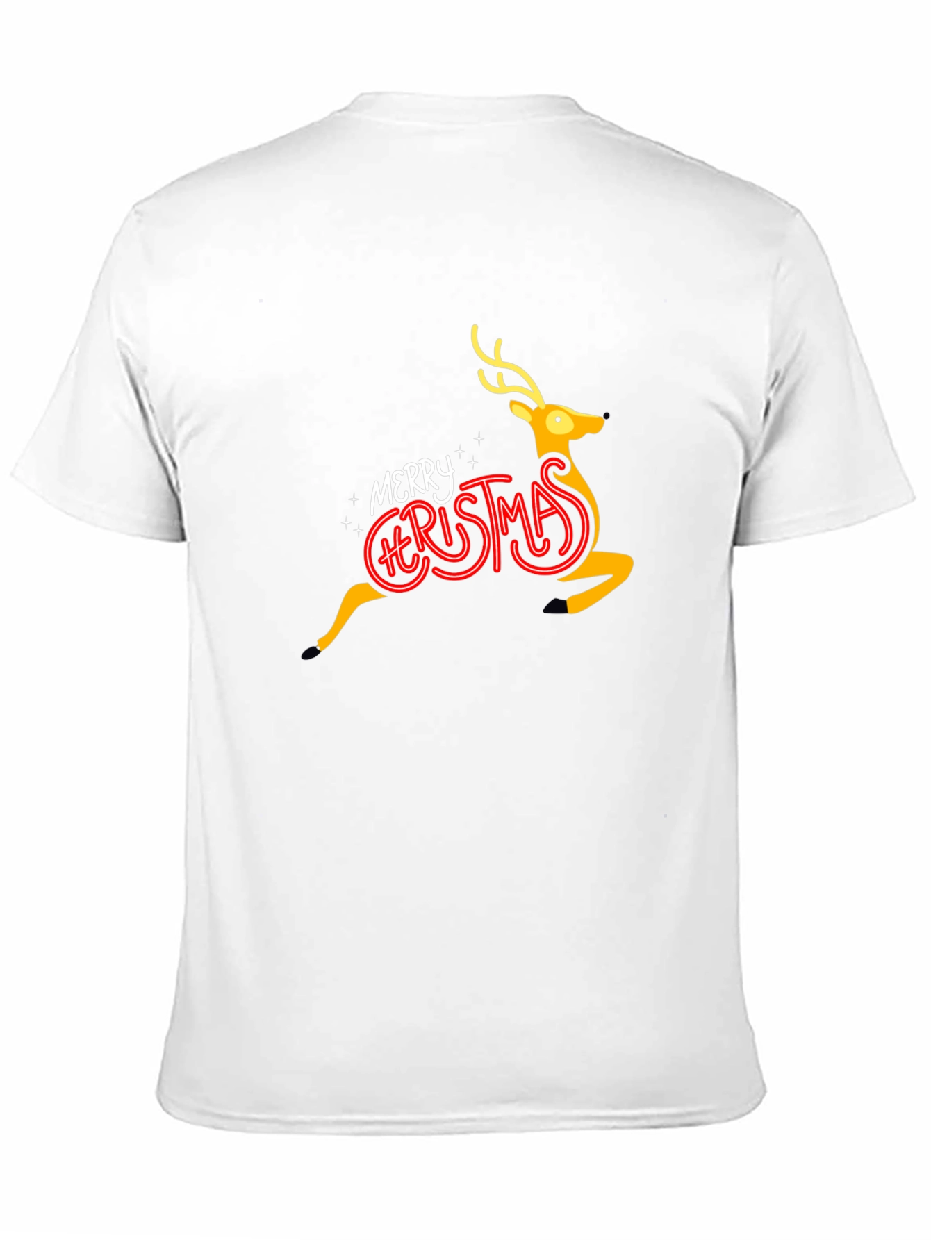 Merry Christmas Reindeer Graphic Tee