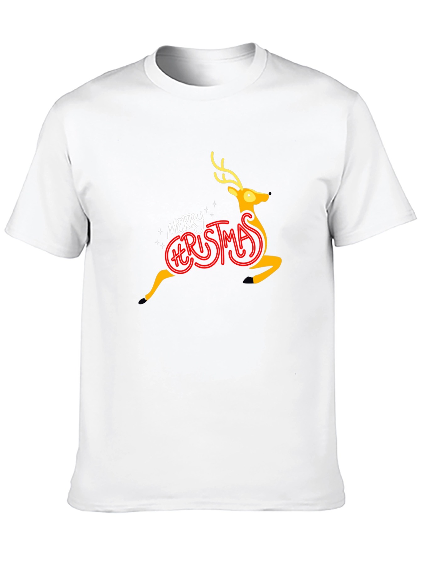 Merry Christmas Reindeer Graphic Tee